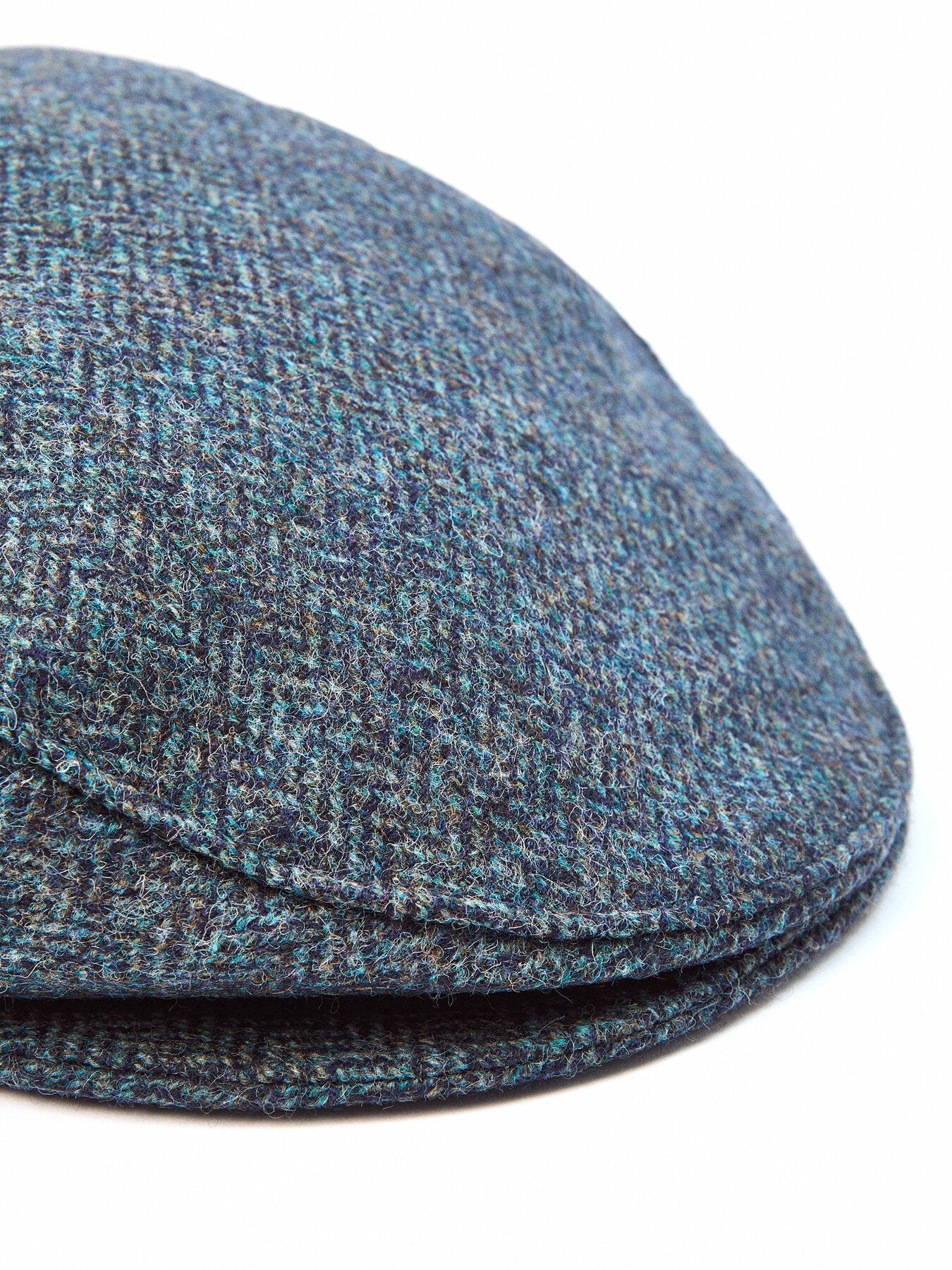Abraham Moon Herringbone Tweed Newsboy Cap