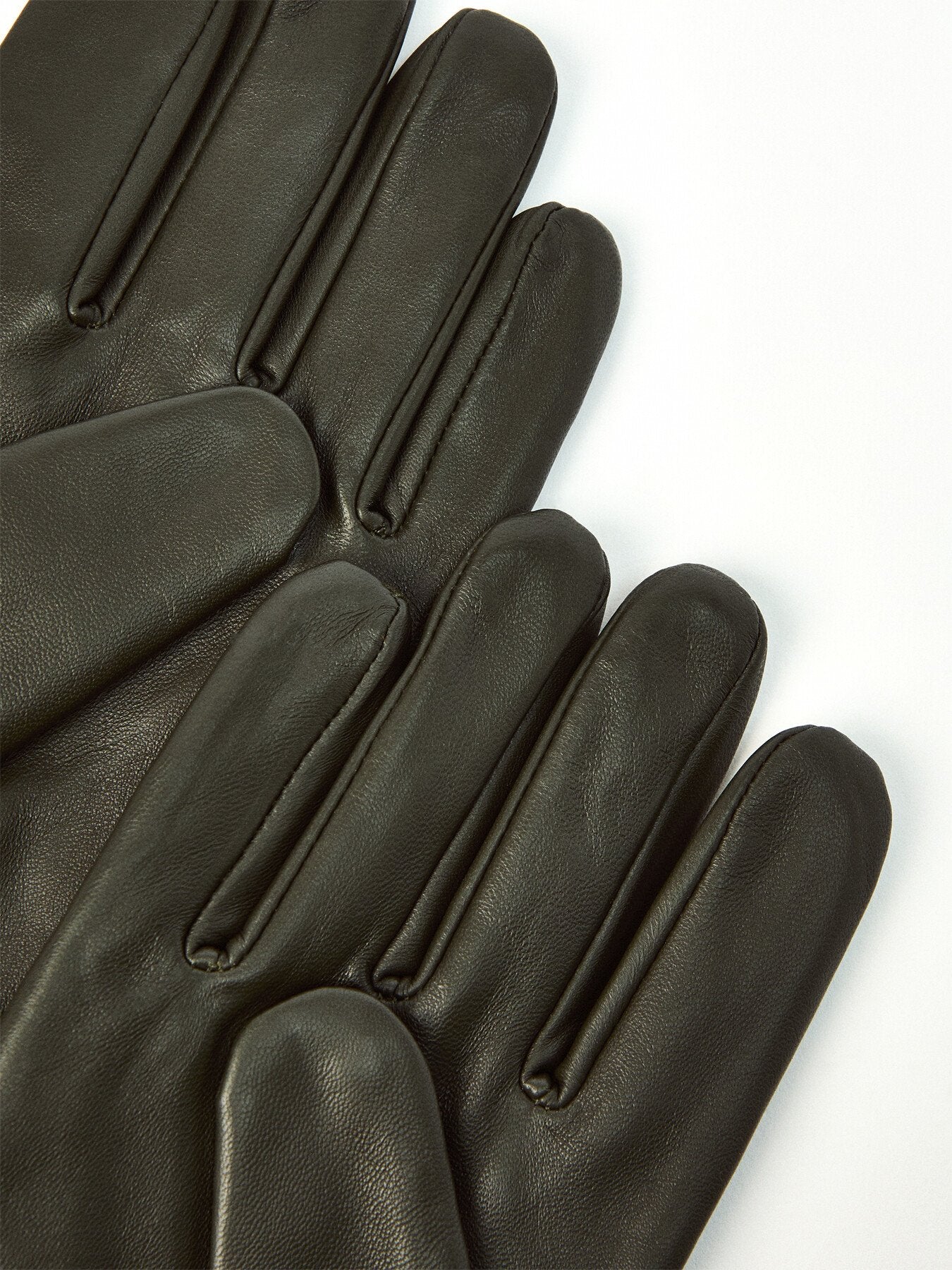 Bruton Touchscreen Water-Resistant Lined Leather Gloves