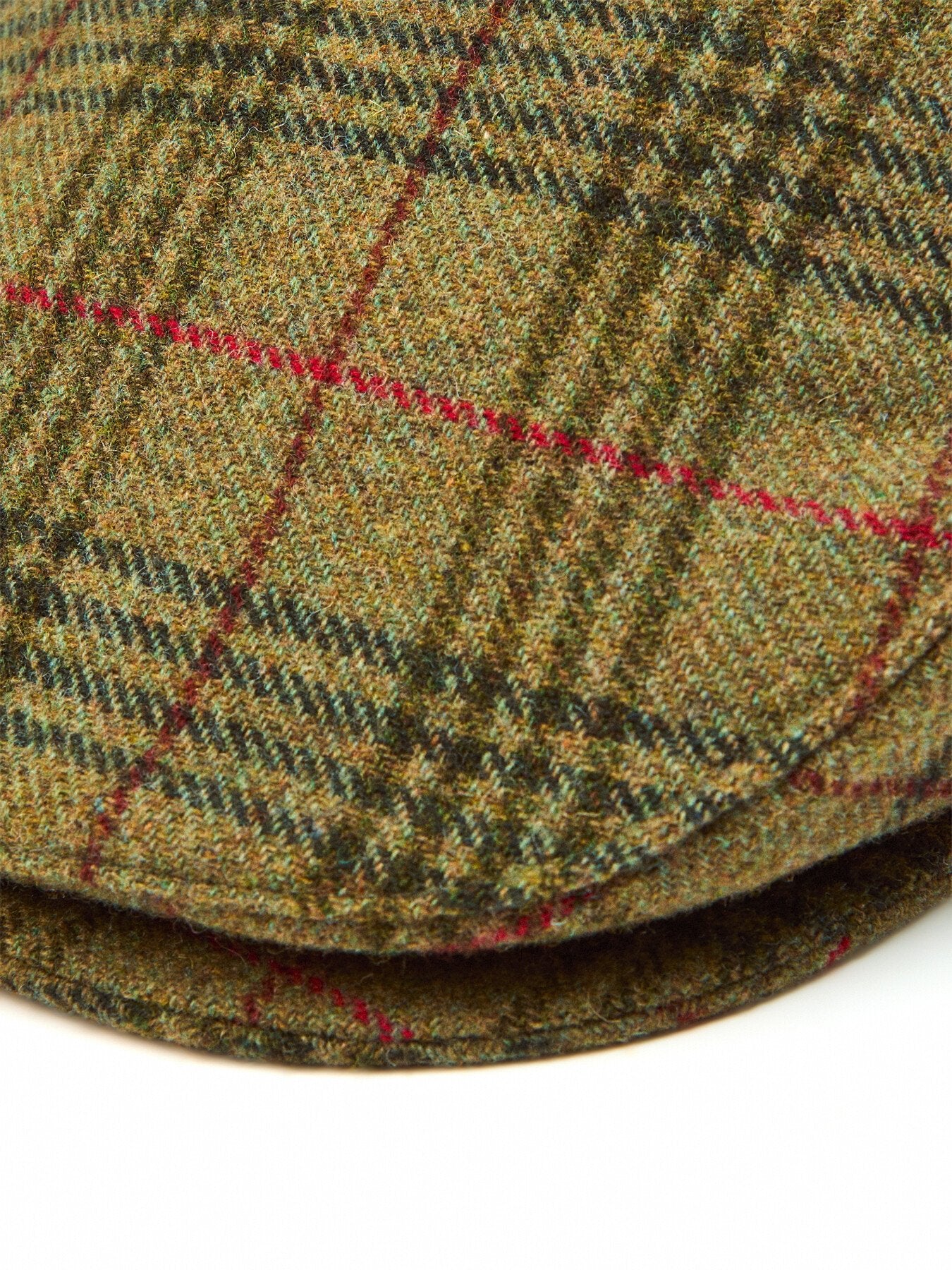 Abraham Moon Herringbone Tweed Newsboy Cap