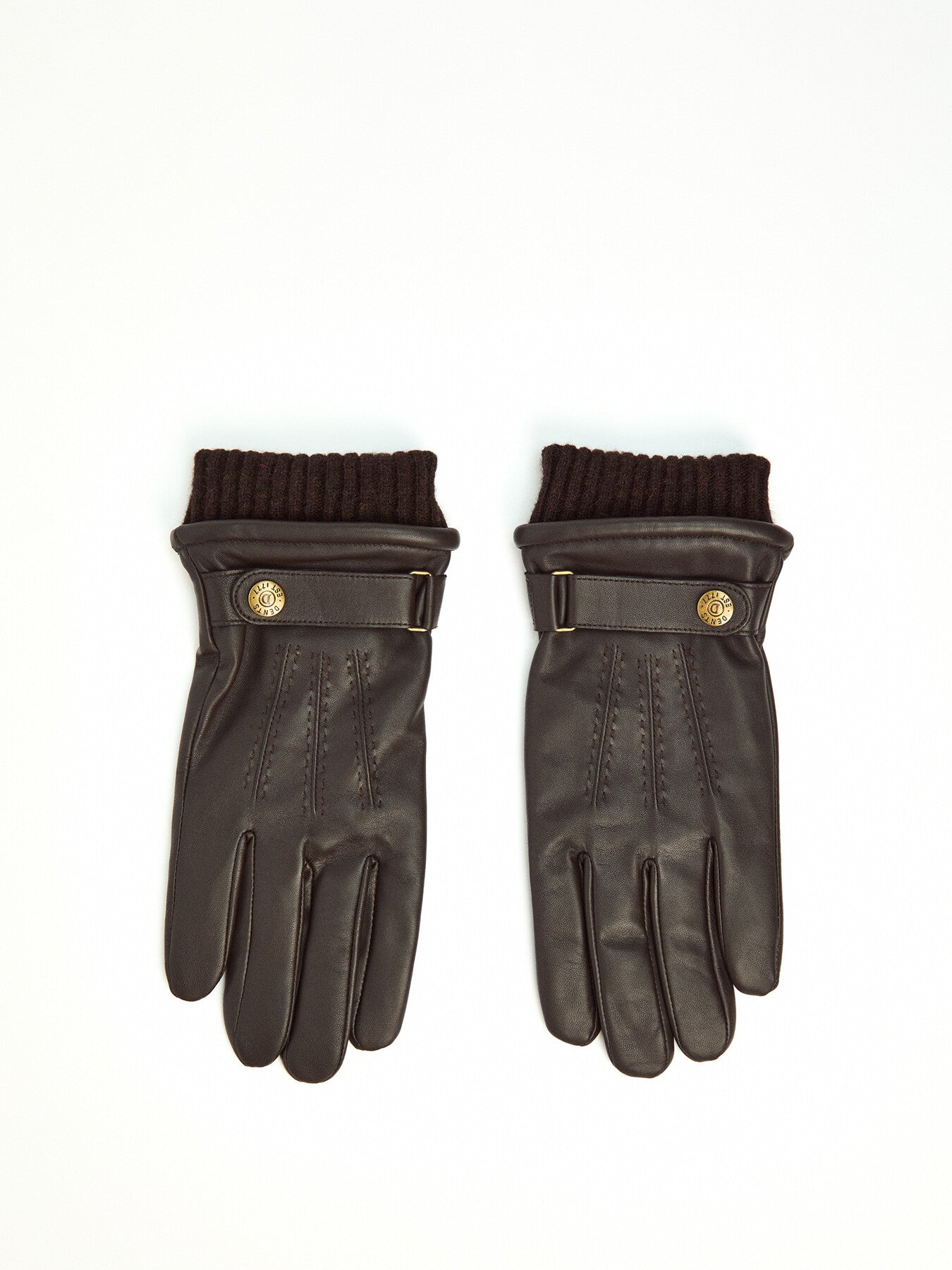 Touchscreen Single-Point Leather and Sheepskin Gloves