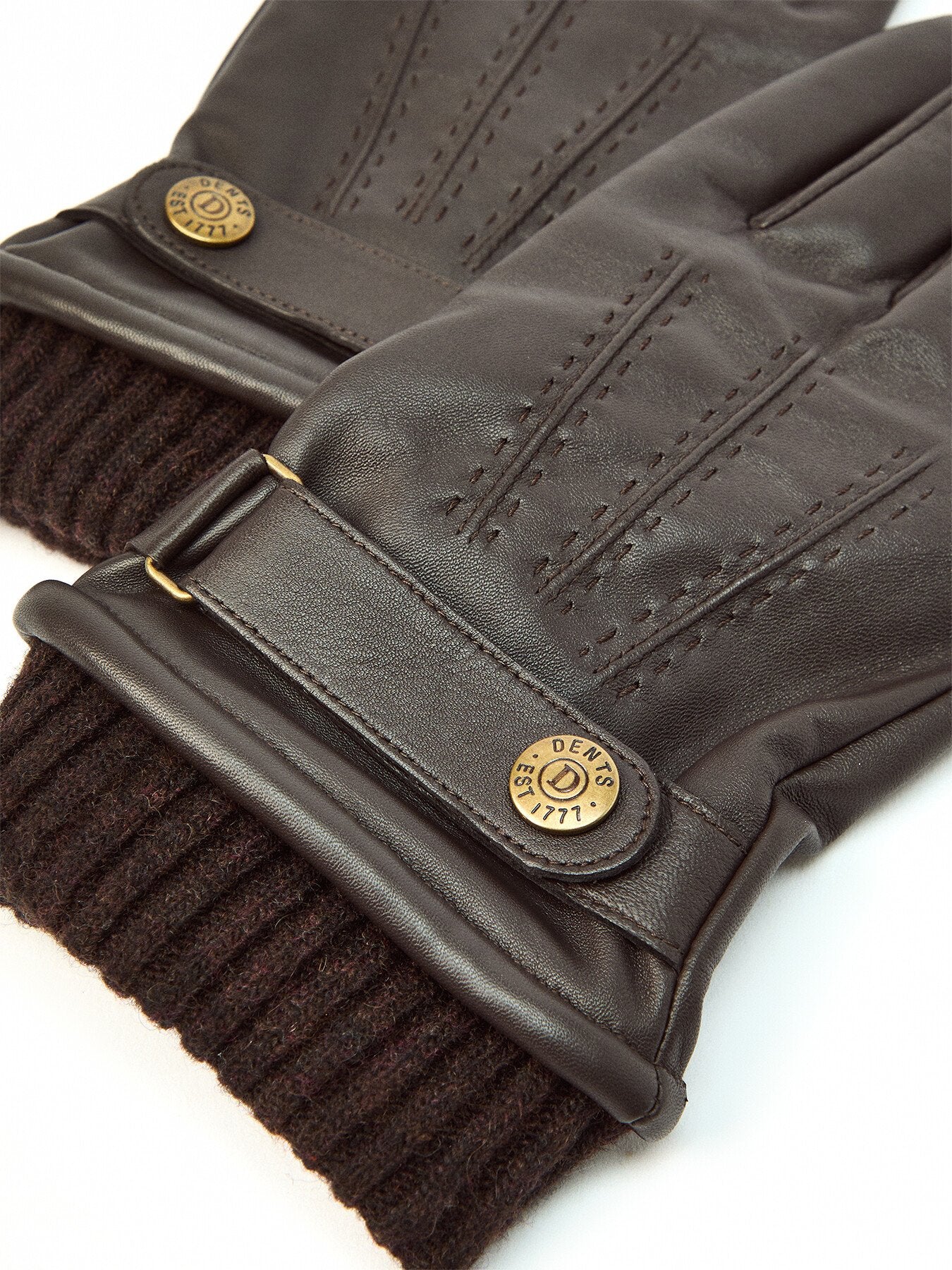 Touchscreen Single-Point Leather and Sheepskin Gloves