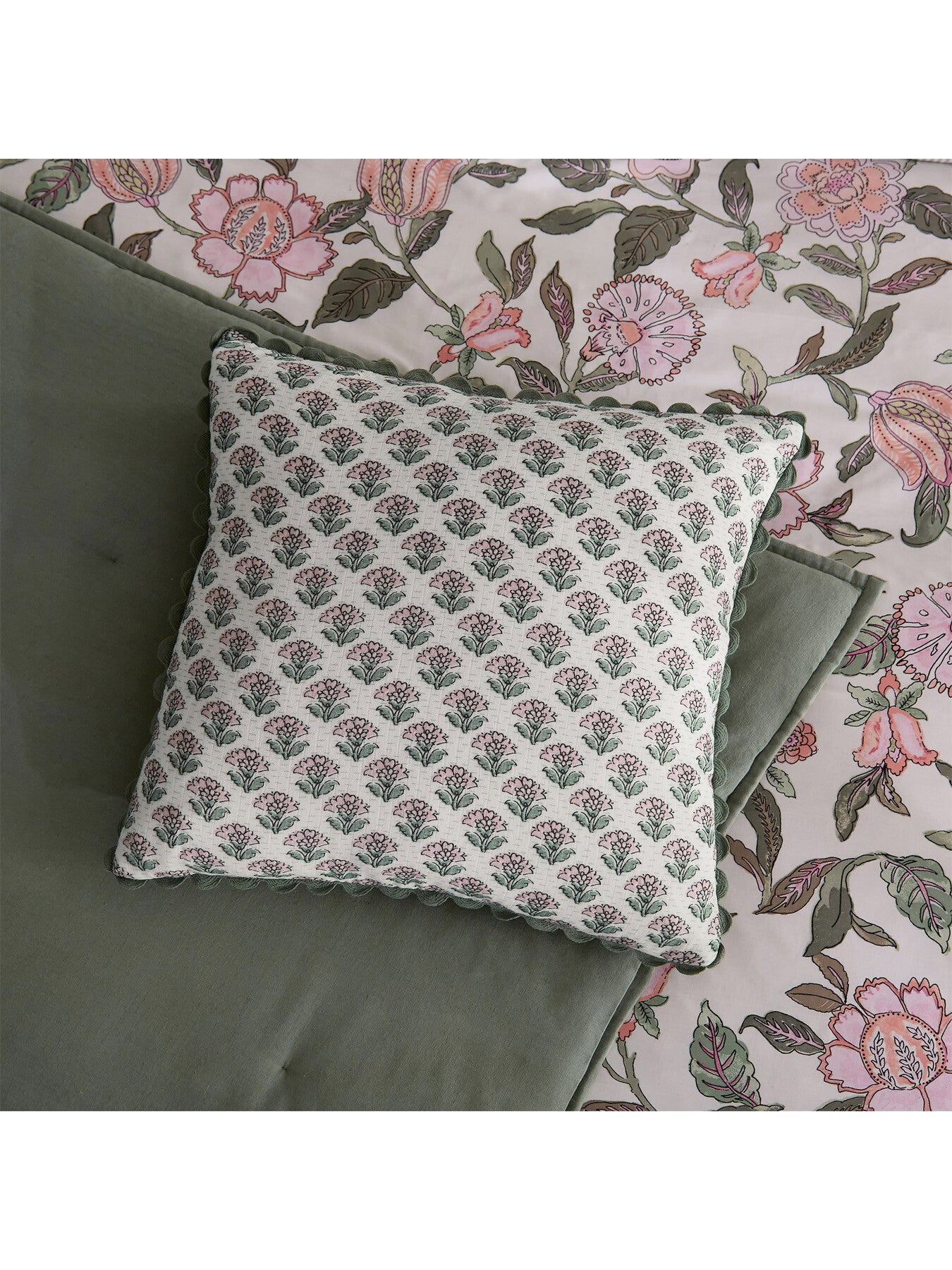 Indienne Blockprint Cushion