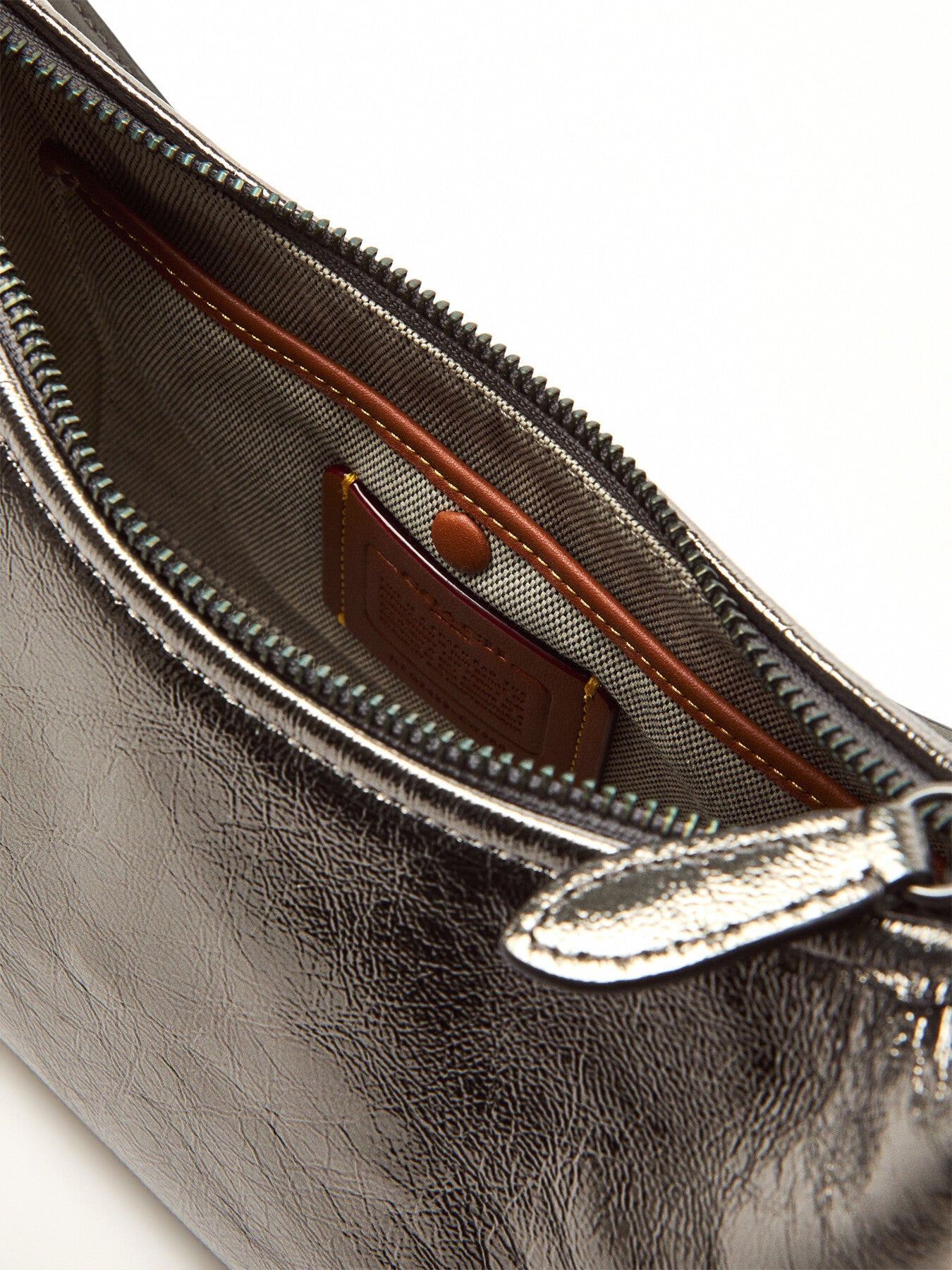 Crinkle Metallic Juliet Shoulder Bag 25