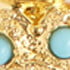 18ct Gold Plated Silver/Turquoise Paste