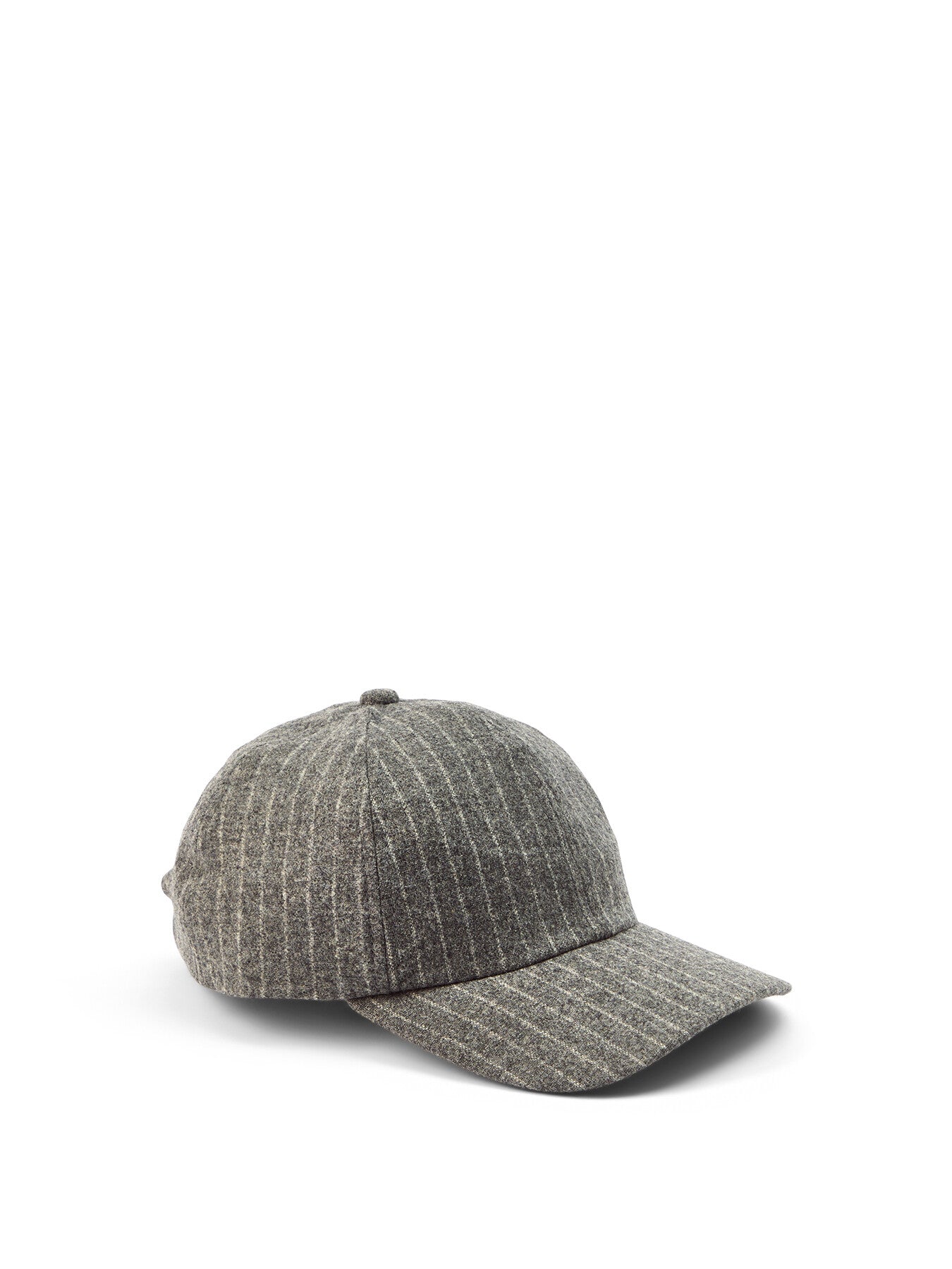 Pinstripe Italian Wool Blend Cap