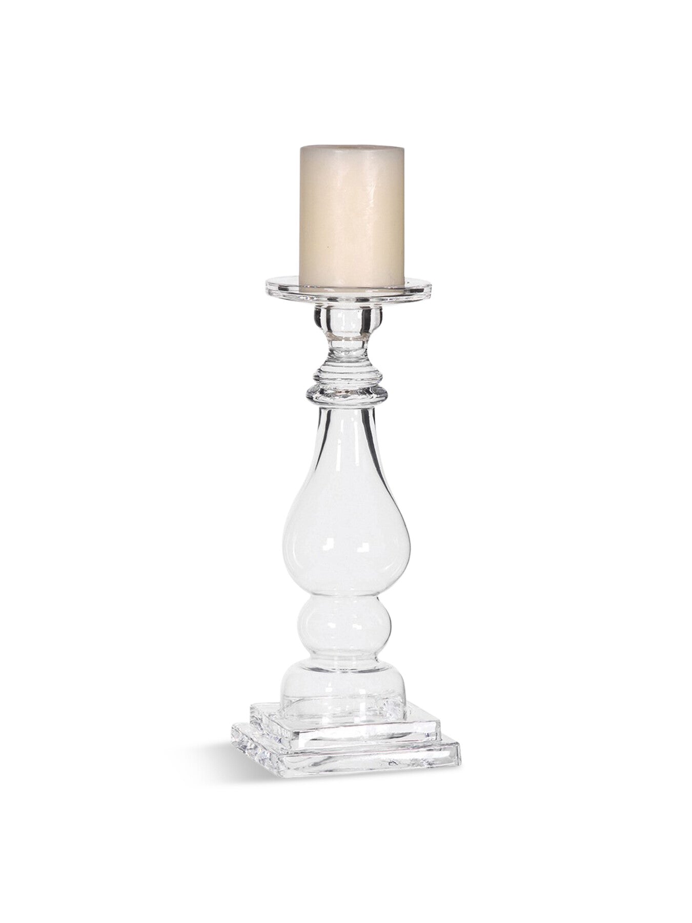 Clear Glass Candlestick