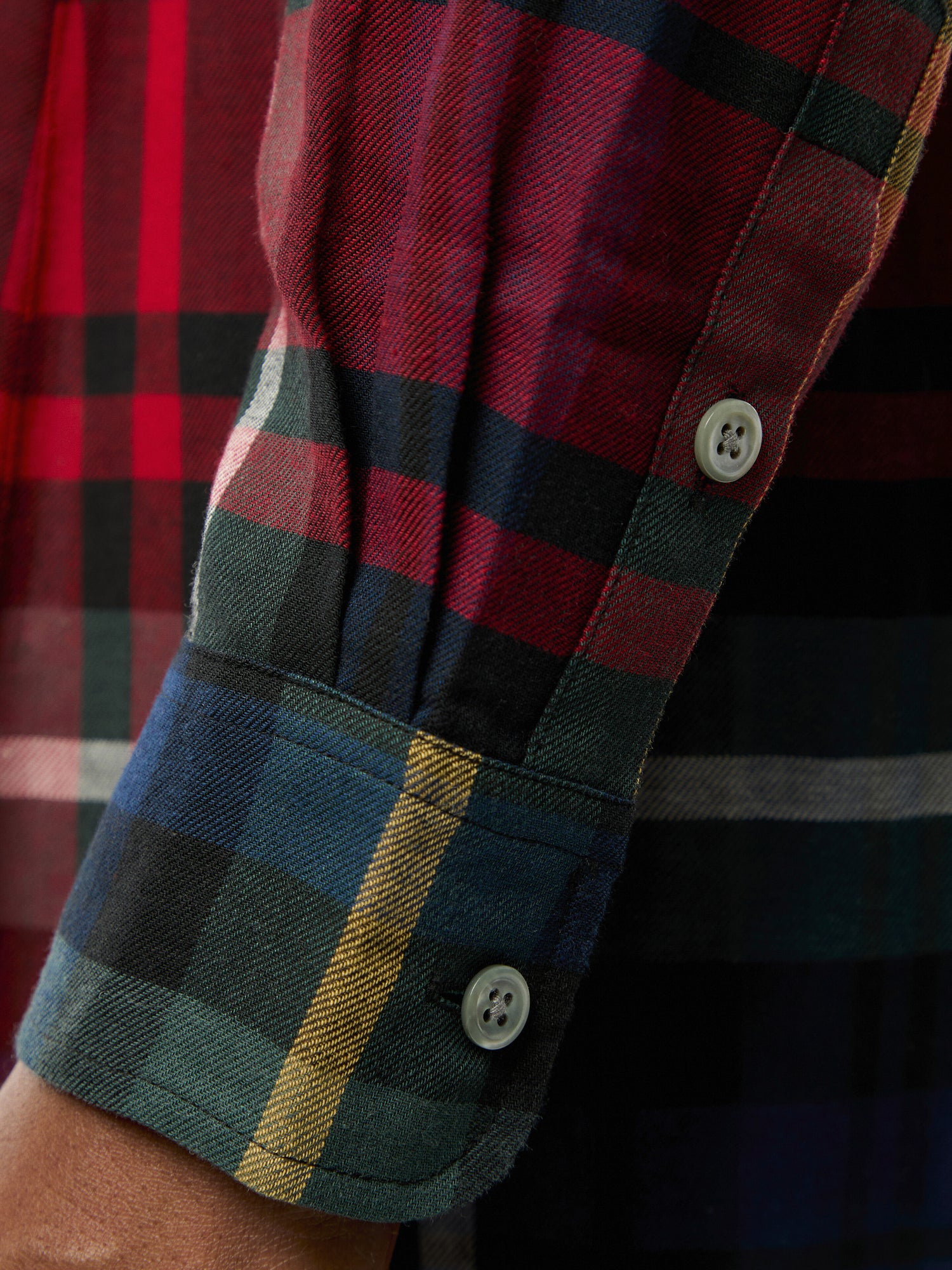 Belted Plaid Cotton-Blend Dress