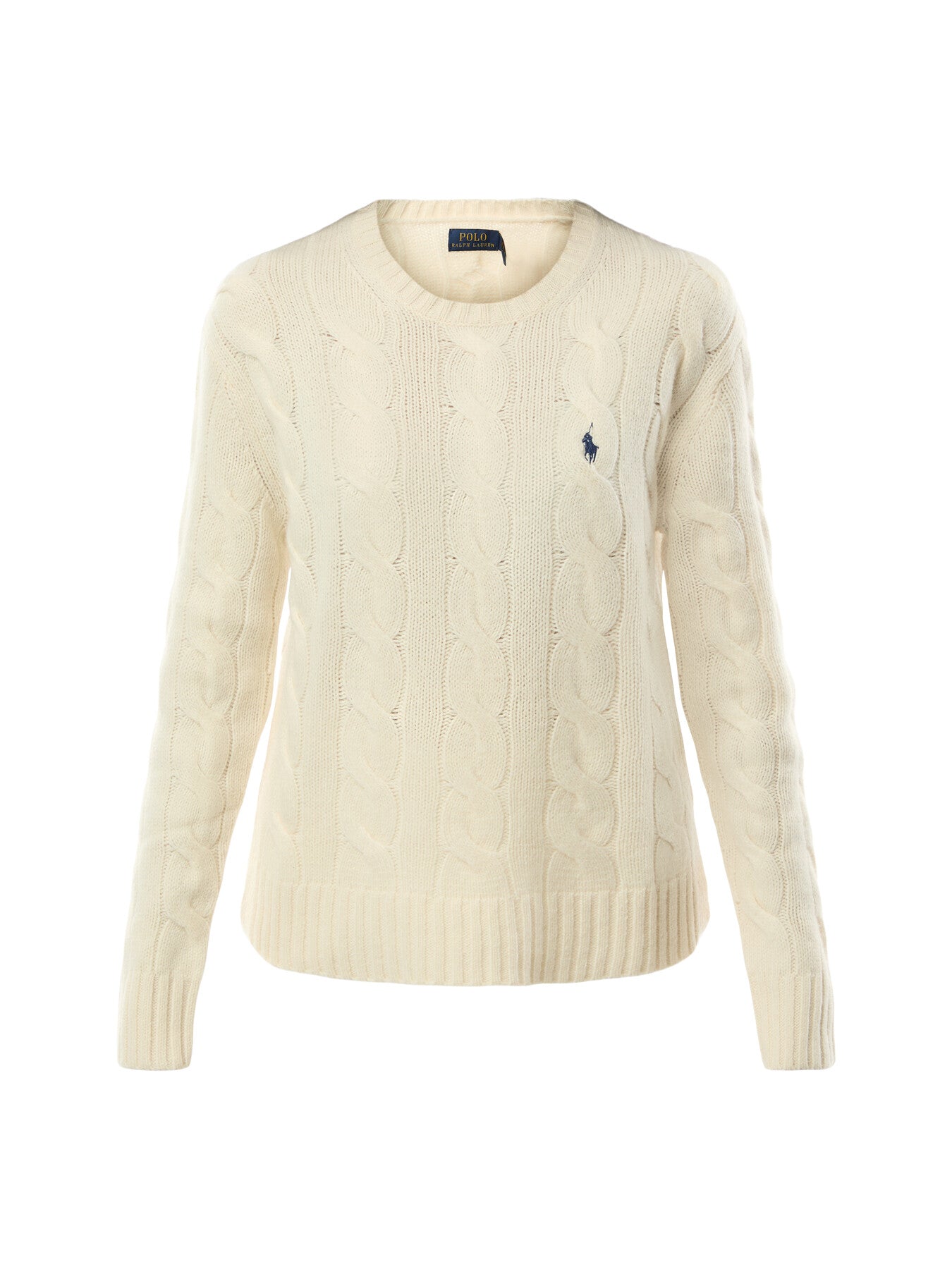 Classic Fit Cable Wool Cashmere Sweater