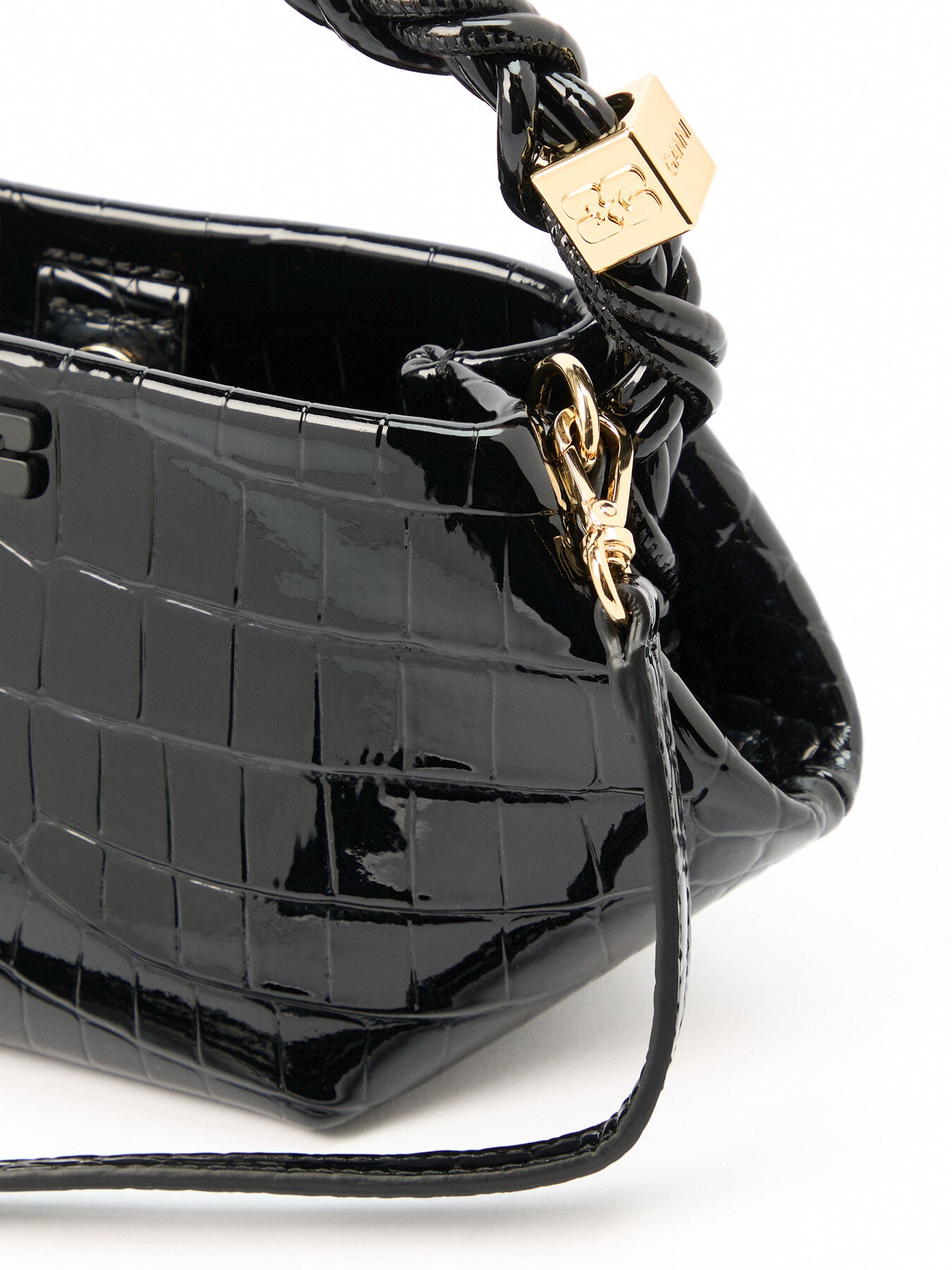 Ganni Croco Mini Bou Bag