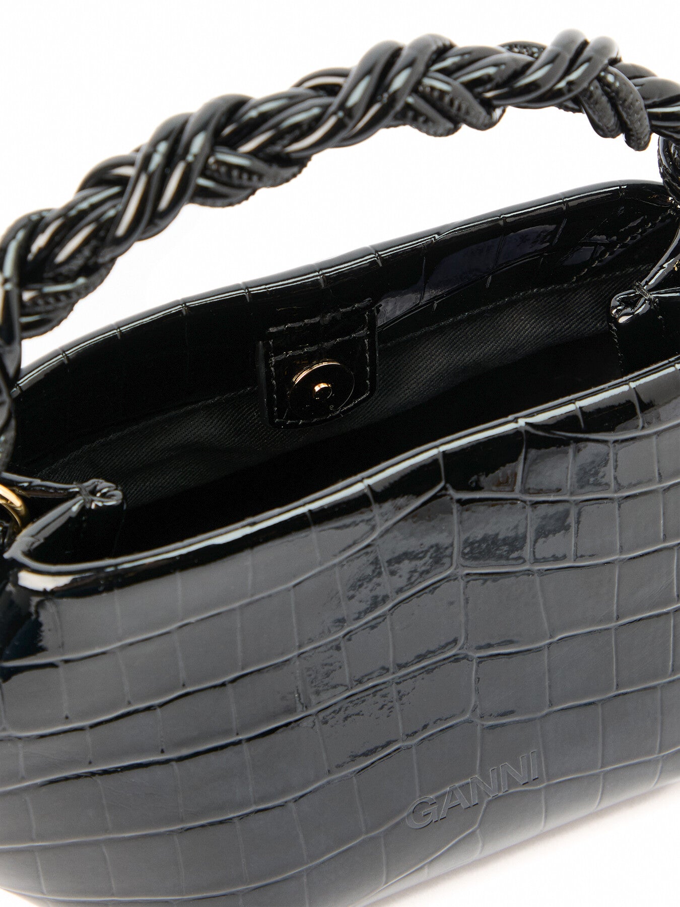 Ganni Croco Mini Bou Bag