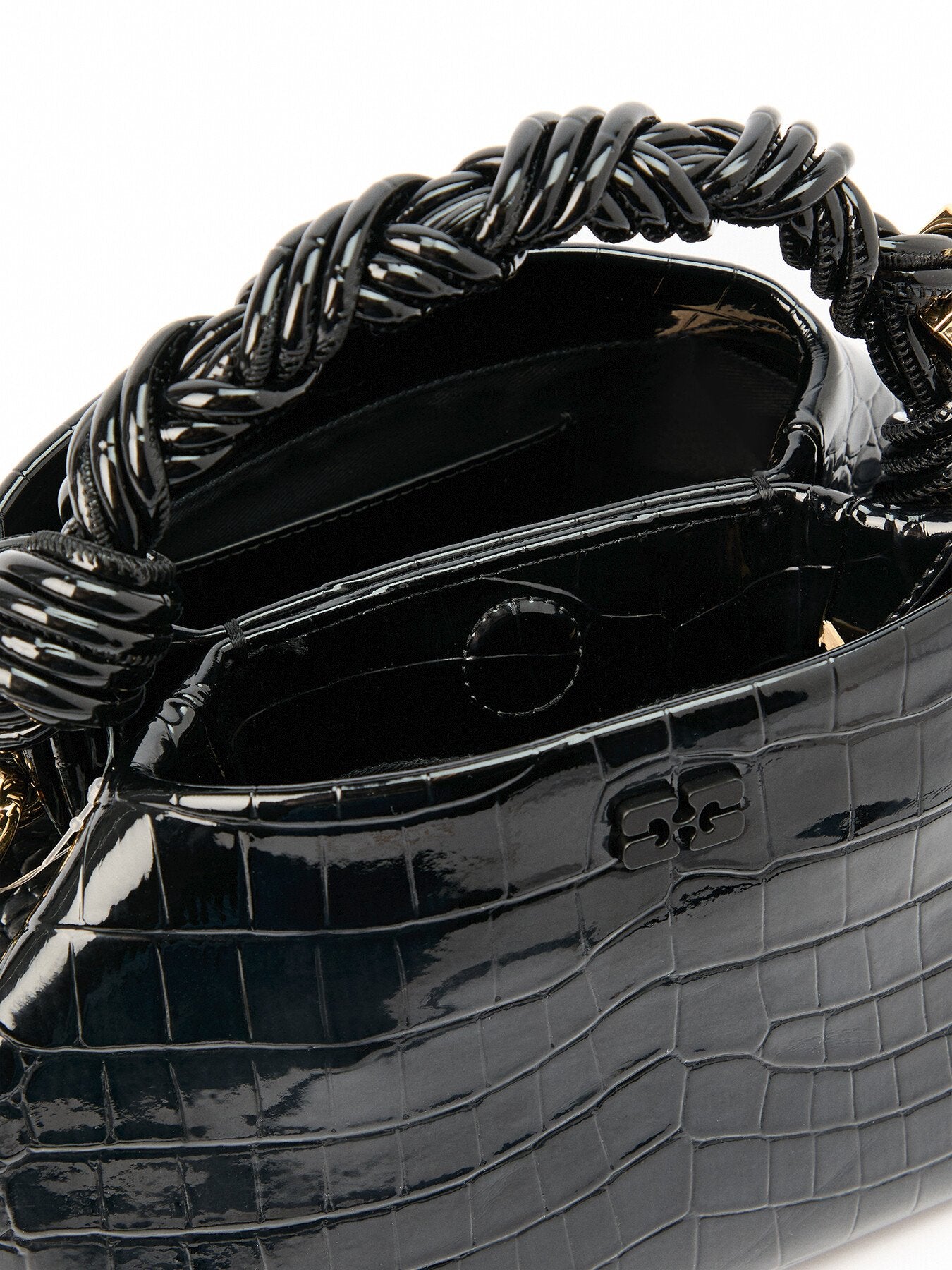 Ganni Croco Small Bou Bag