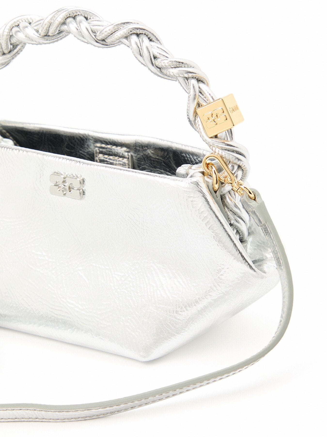 Ganni Metallic Mini Bou bag