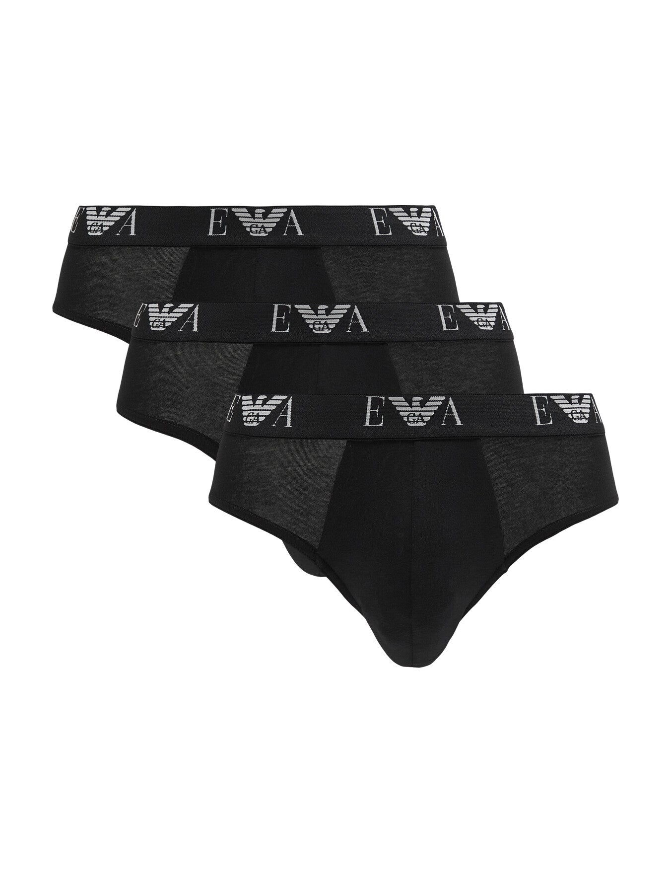 Three Pack Monogram Hip Briefs