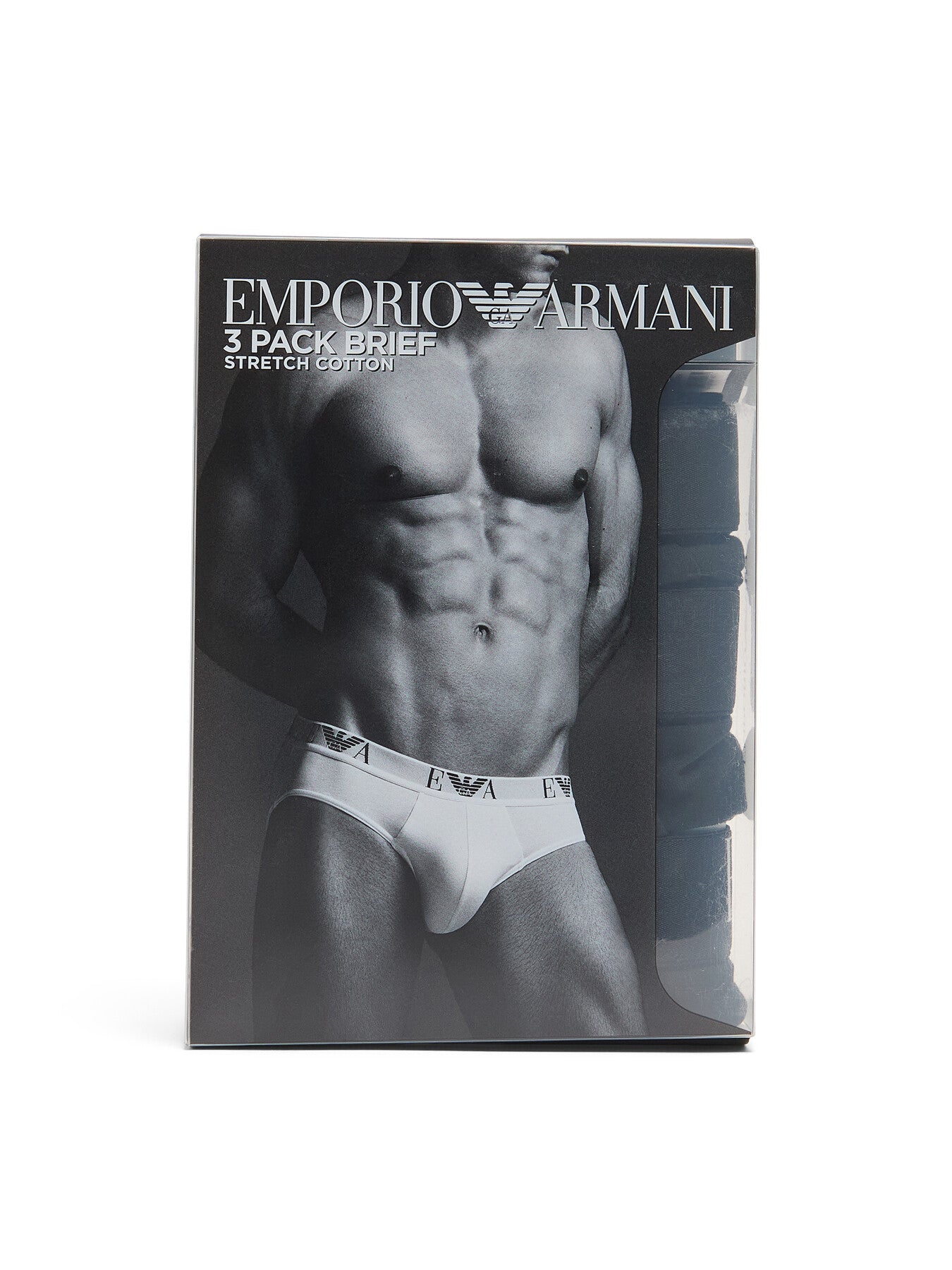Three Pack Monogram Hip Briefs