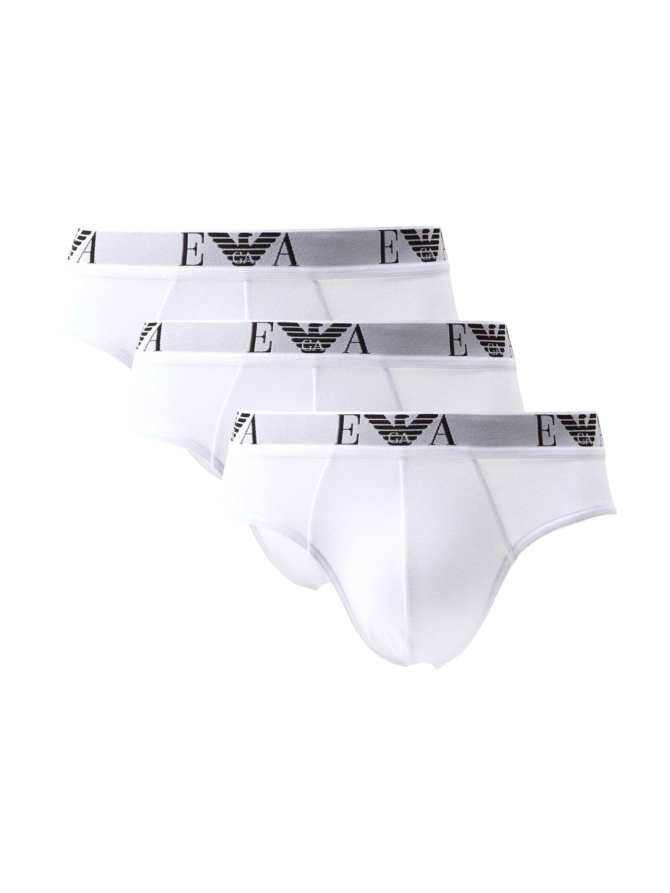 Three Pack Monogram Hip Briefs