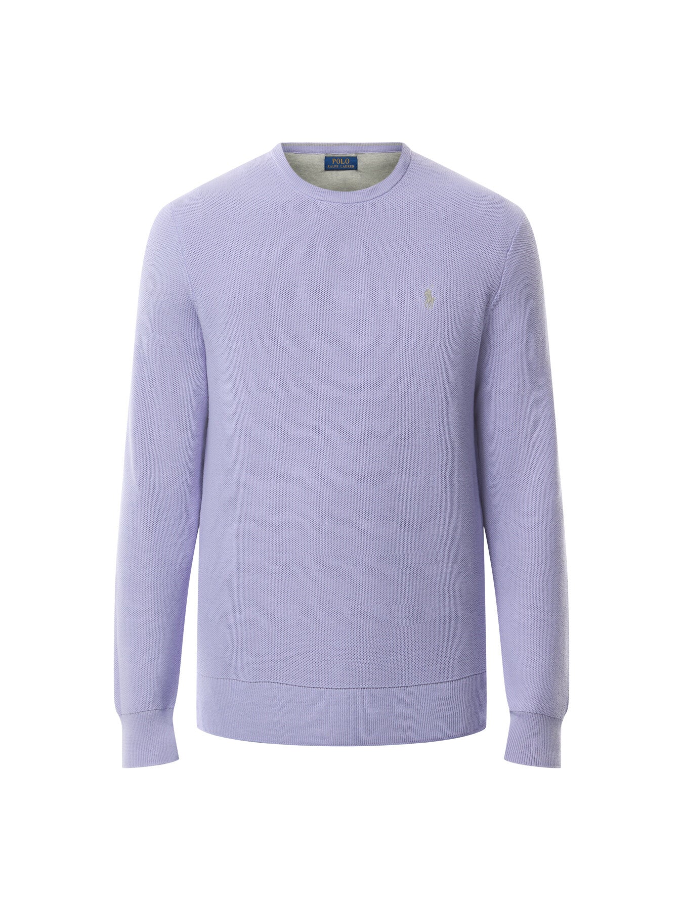 Textured Cotton Crewneck Sweater