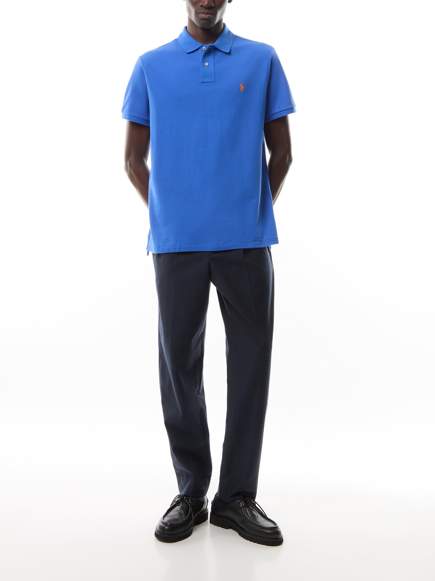 Custom Slim Fit Mesh Polo Shirt