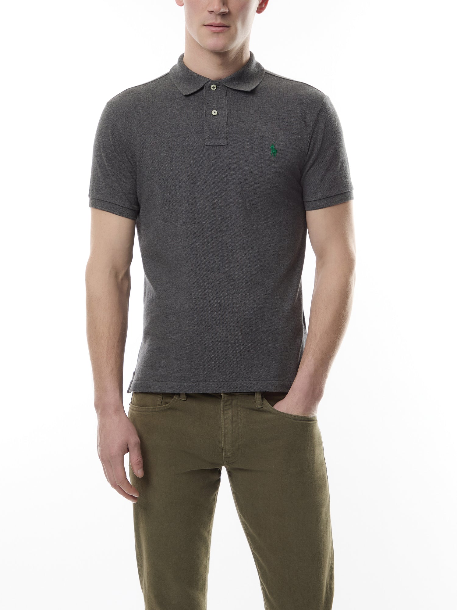 Mesh Slim Fit Polo Shirt