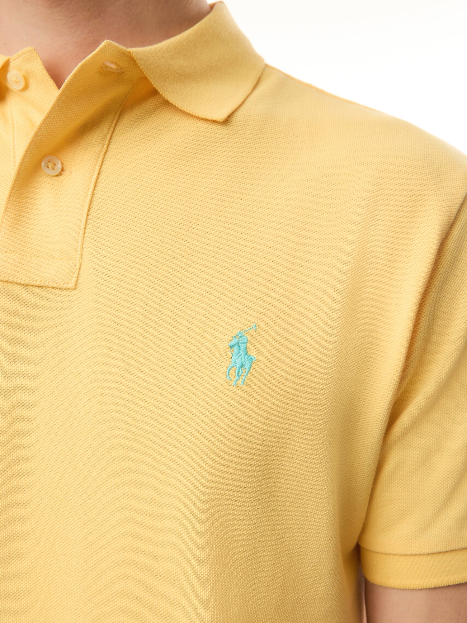 Custom Slim Fit Mesh Polo Shirt