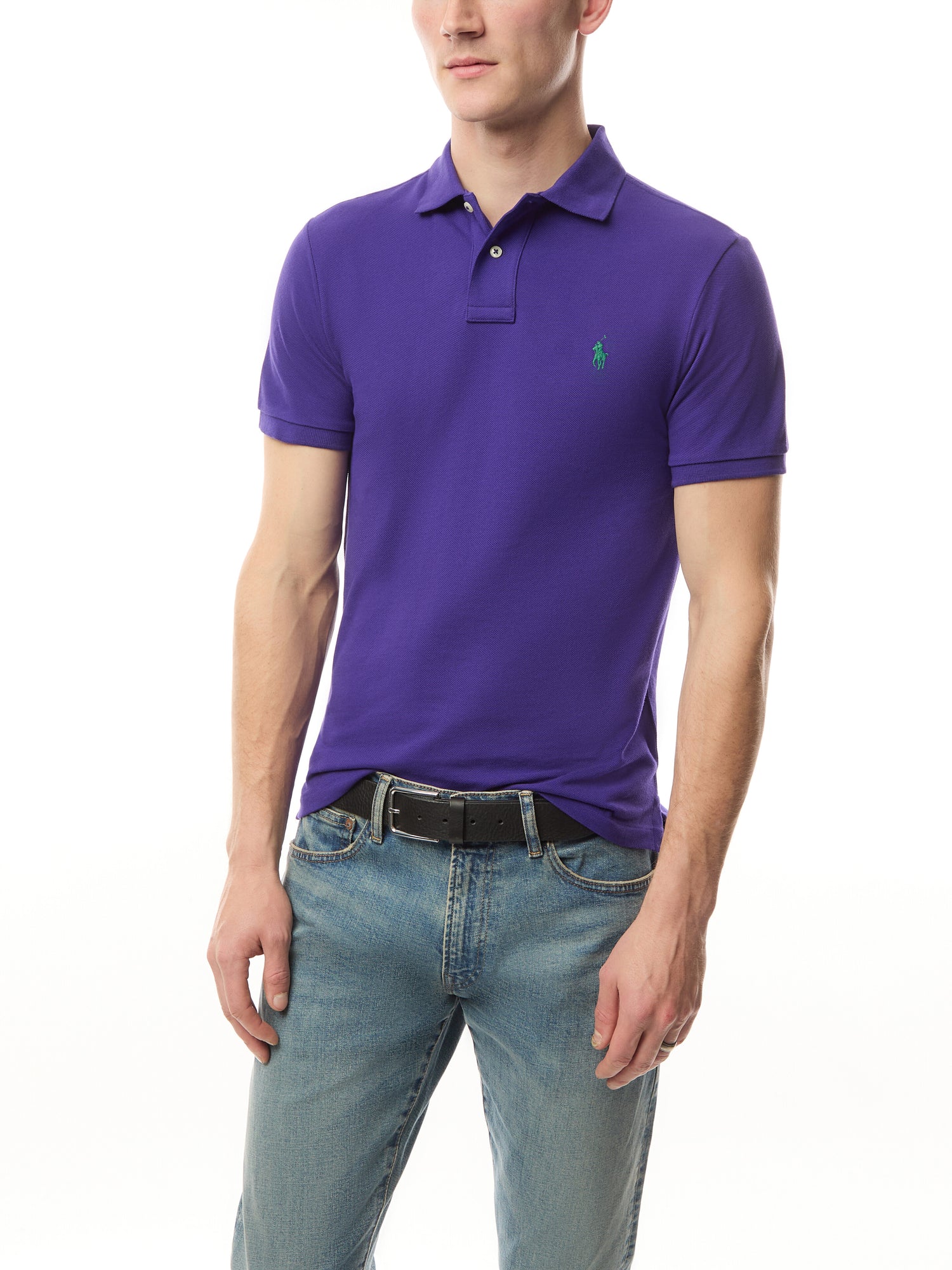 Mesh Slim Fit Polo Shirt