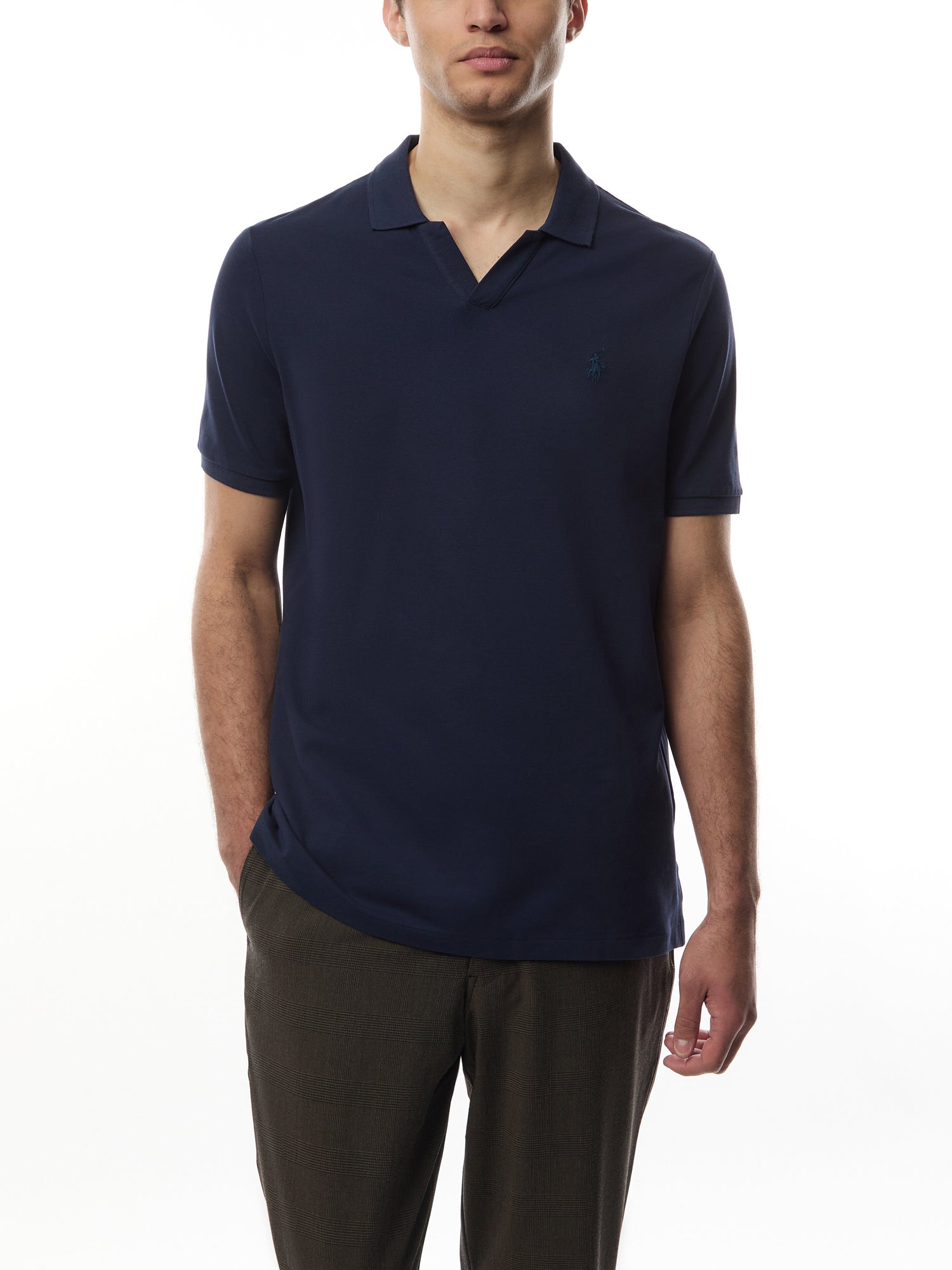 Riviera Classic Fit Stretch Mesh Polo Shirt