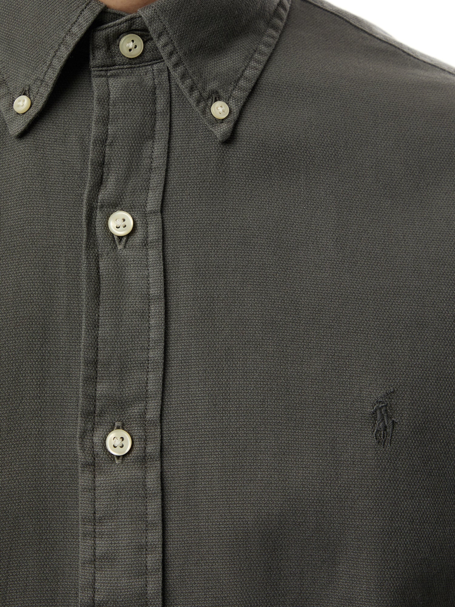 Custom Fit Garment Dyed Dobby Shirt