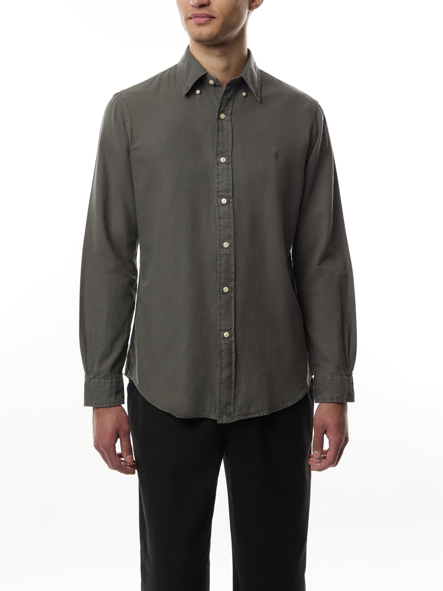 Custom Fit Garment Dyed Dobby Shirt