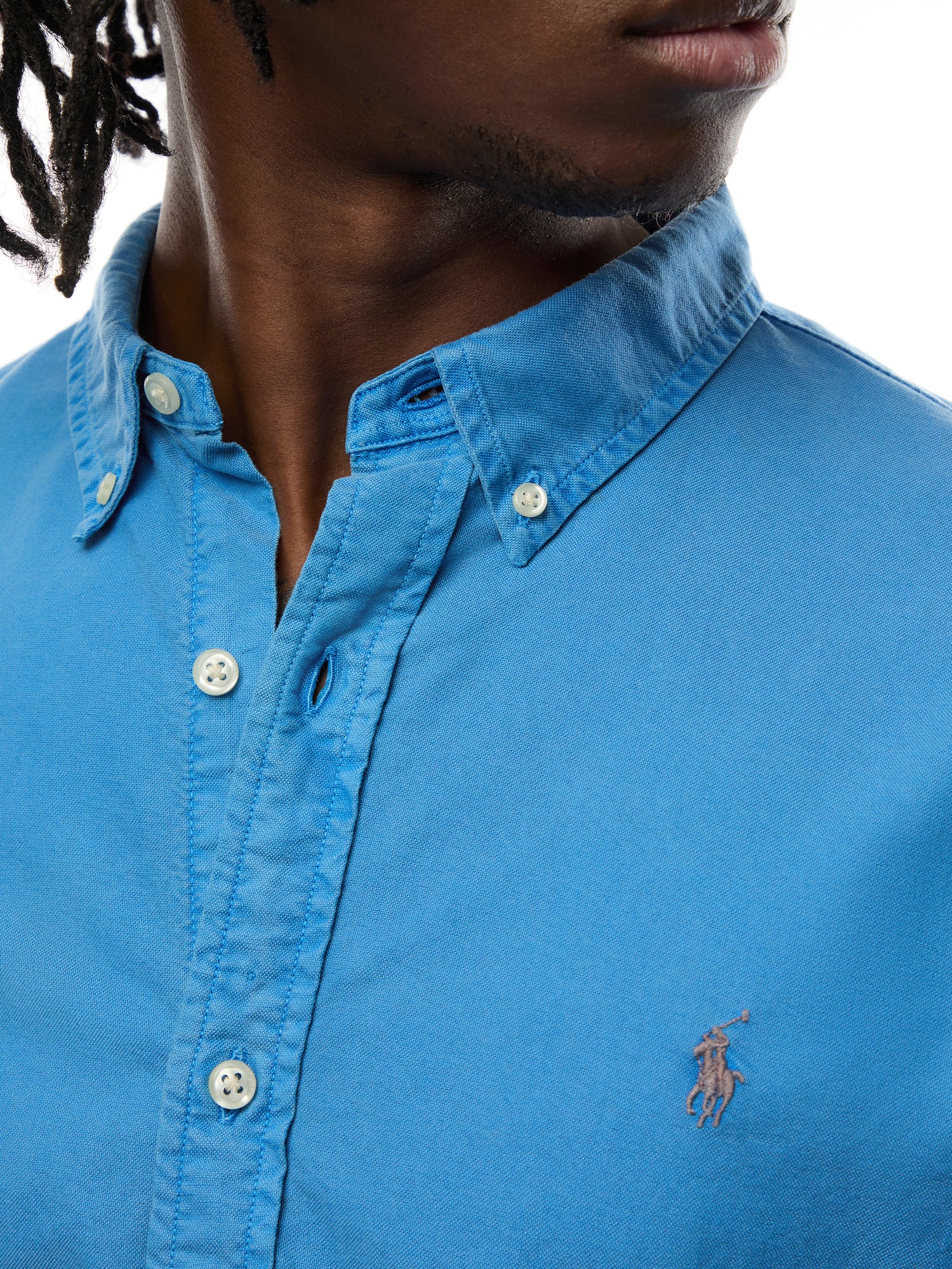Slim Fit Garment Dyed Oxford Shirt