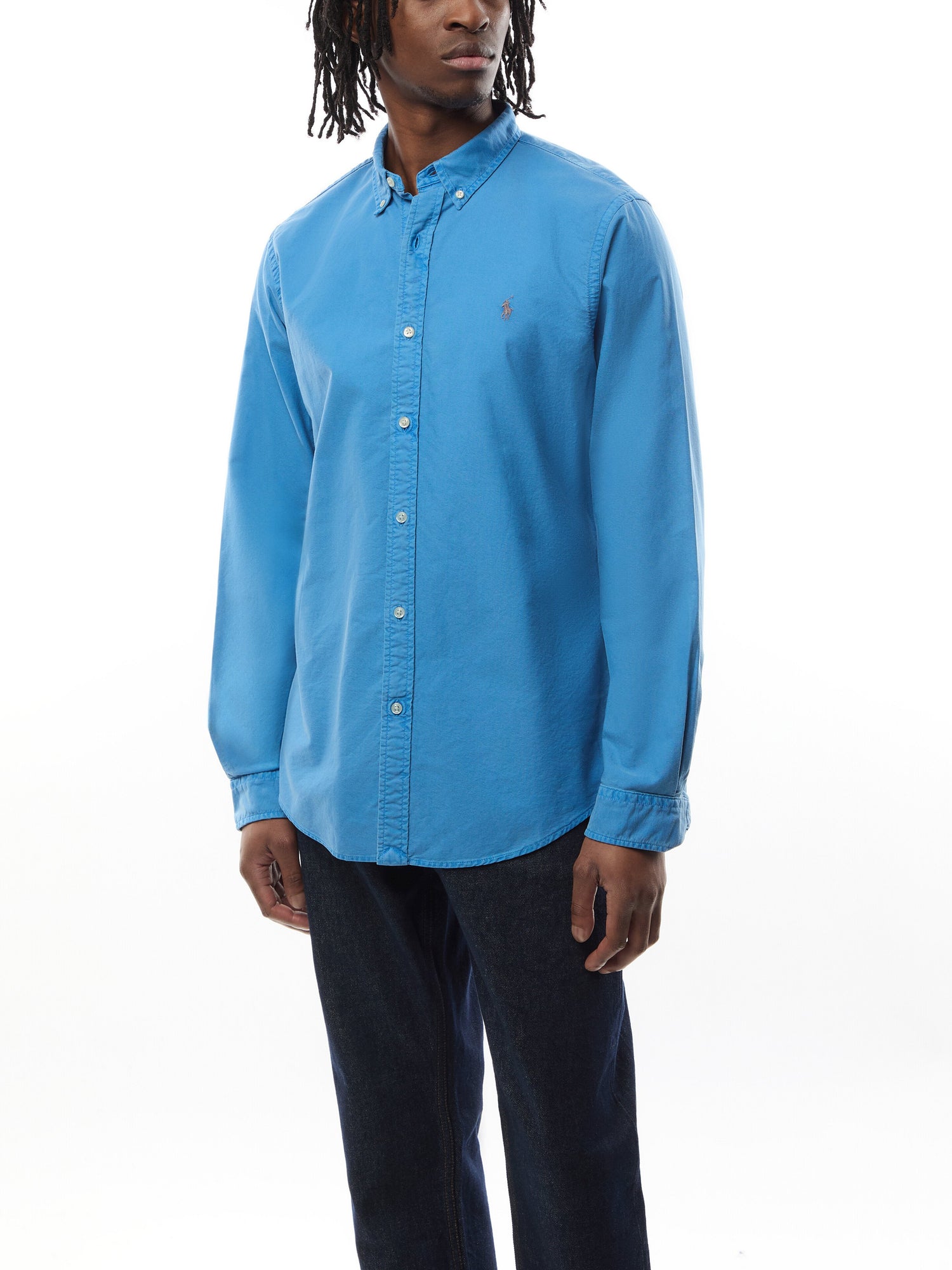 Slim Fit Garment Dyed Oxford Shirt