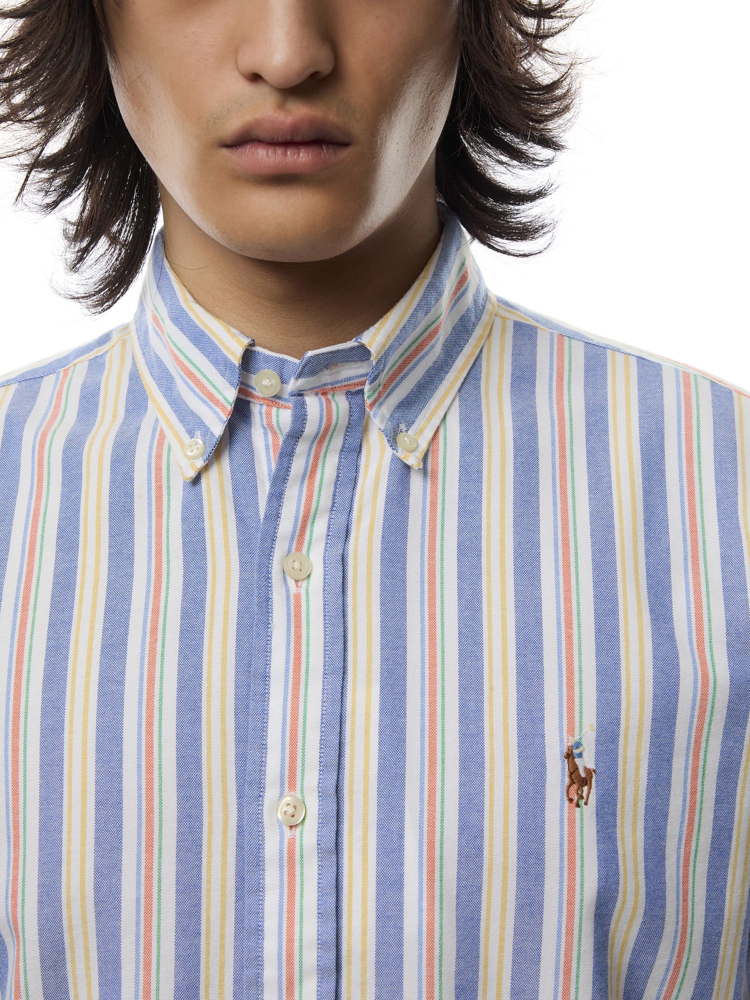 Custom Fit Striped Oxford Shirt