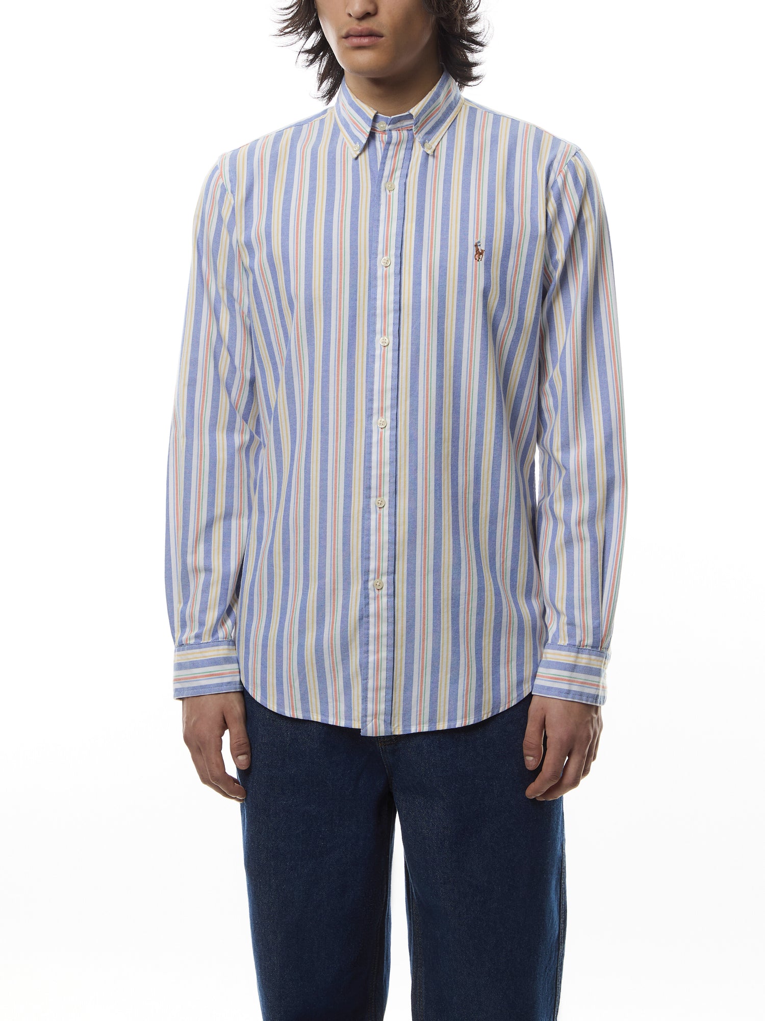 Custom Fit Striped Oxford Shirt