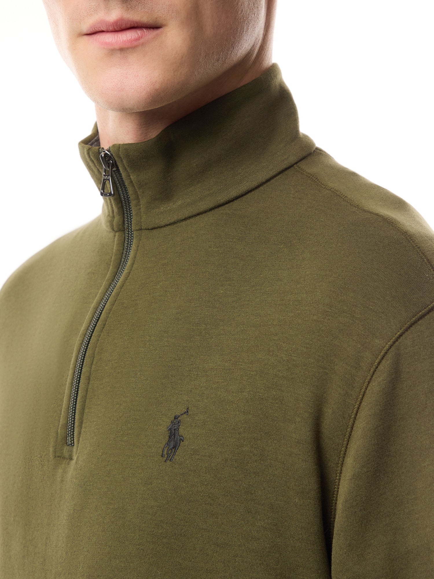 Double Knit Quarter Zip Sweatshirt