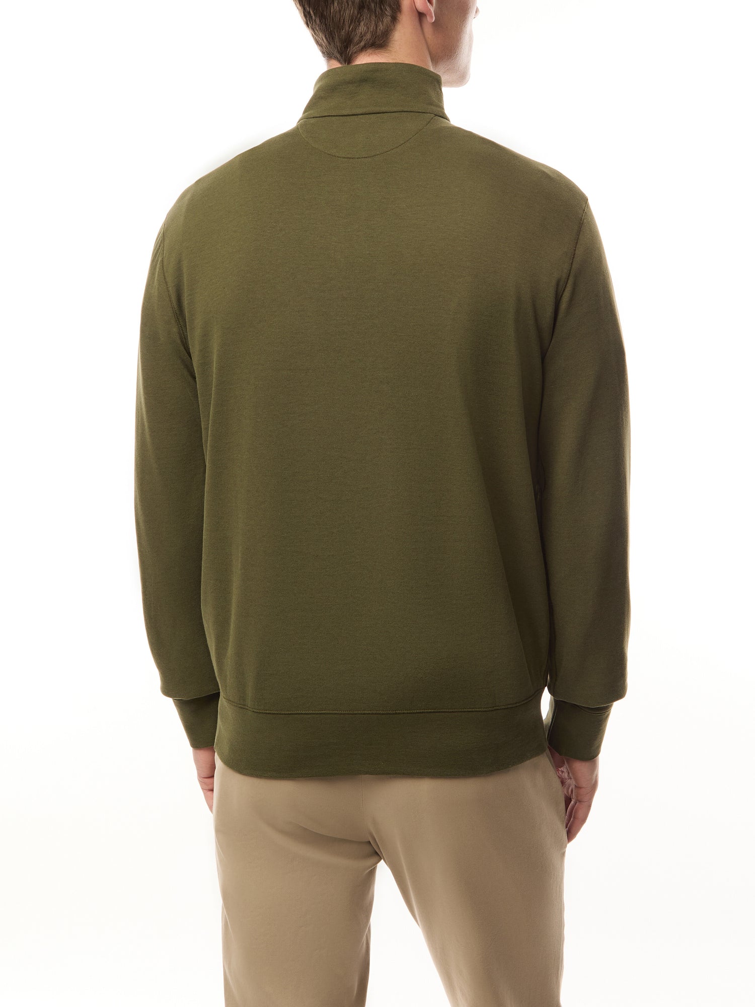 Double Knit Quarter Zip Sweatshirt