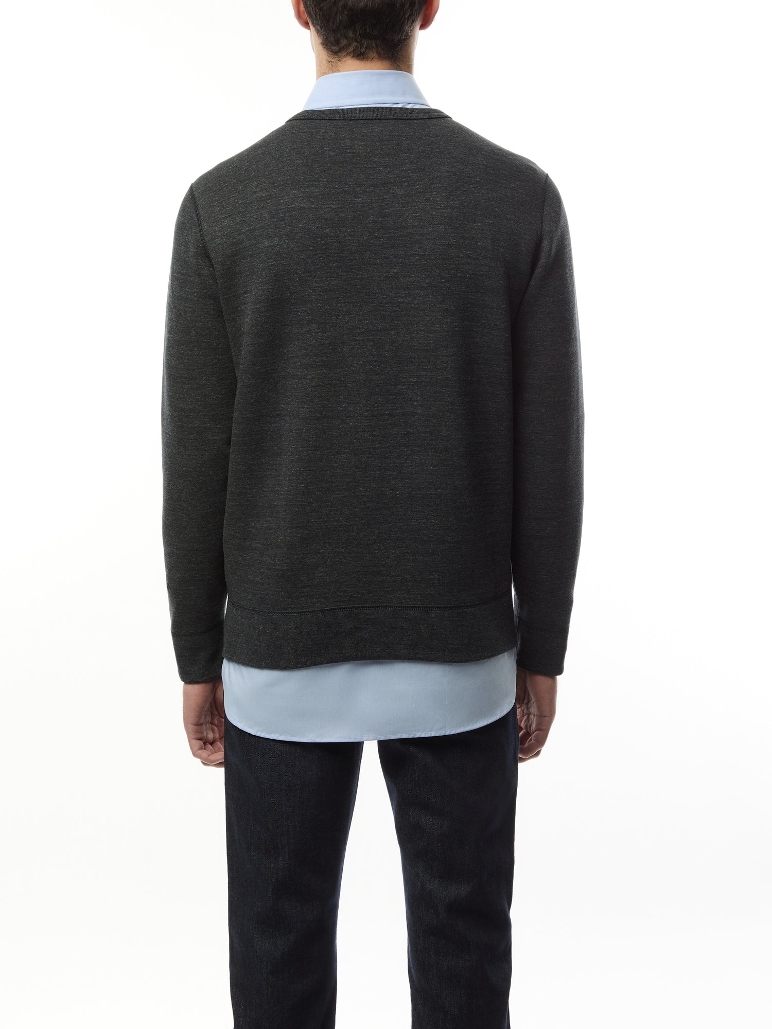 Logo Embroidered Double Knit Sweatshirt
