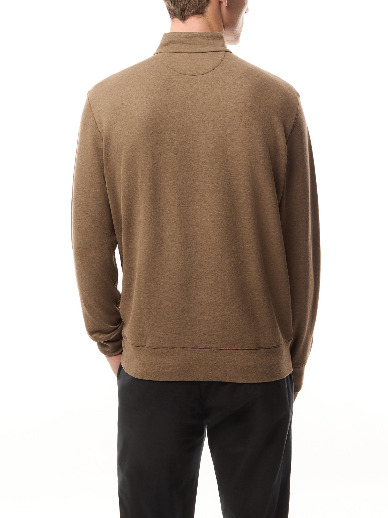 Double Knit Quarter Zip Sweatshirt