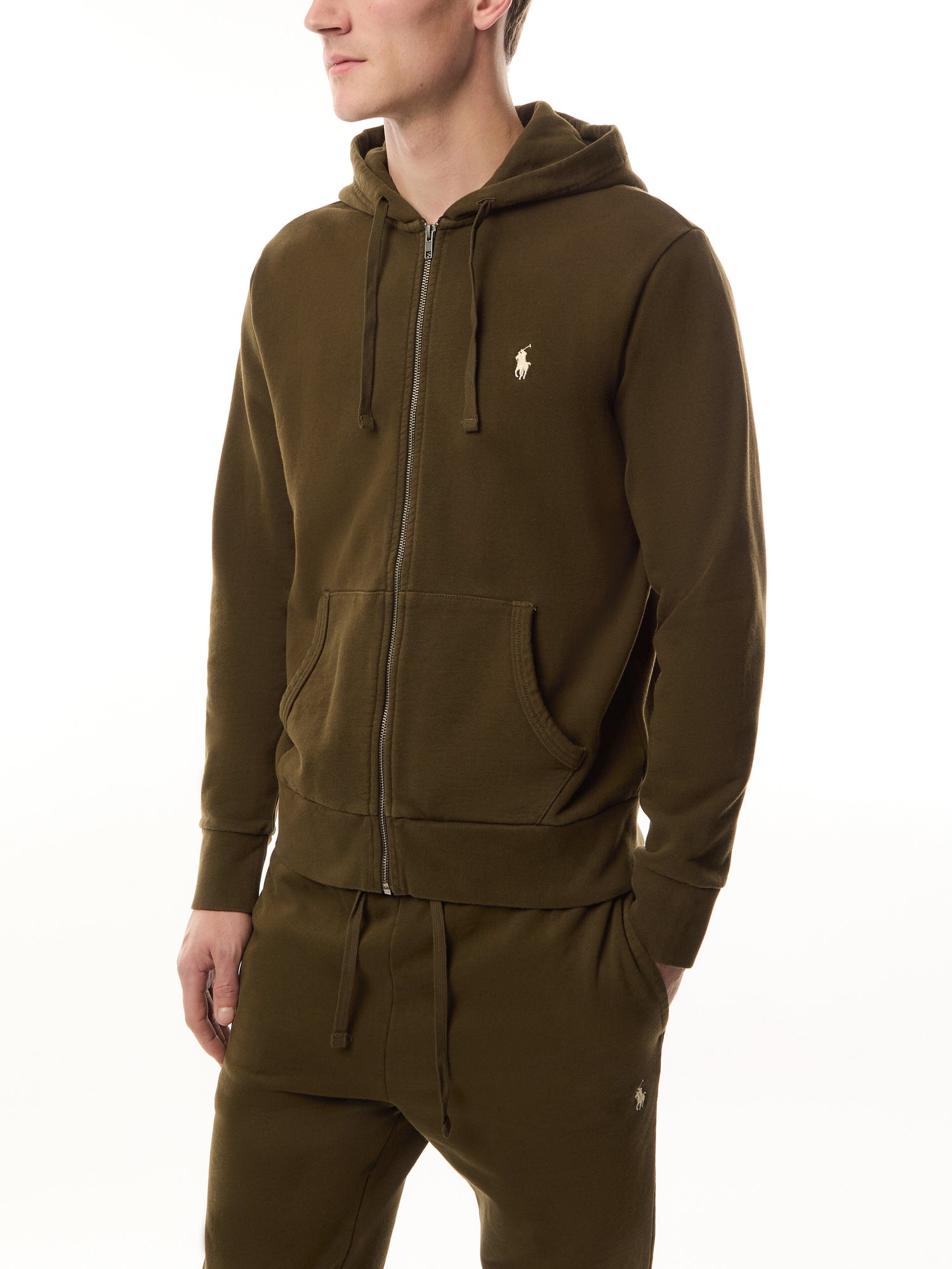Loopback Fleece Zip Through Hoodie