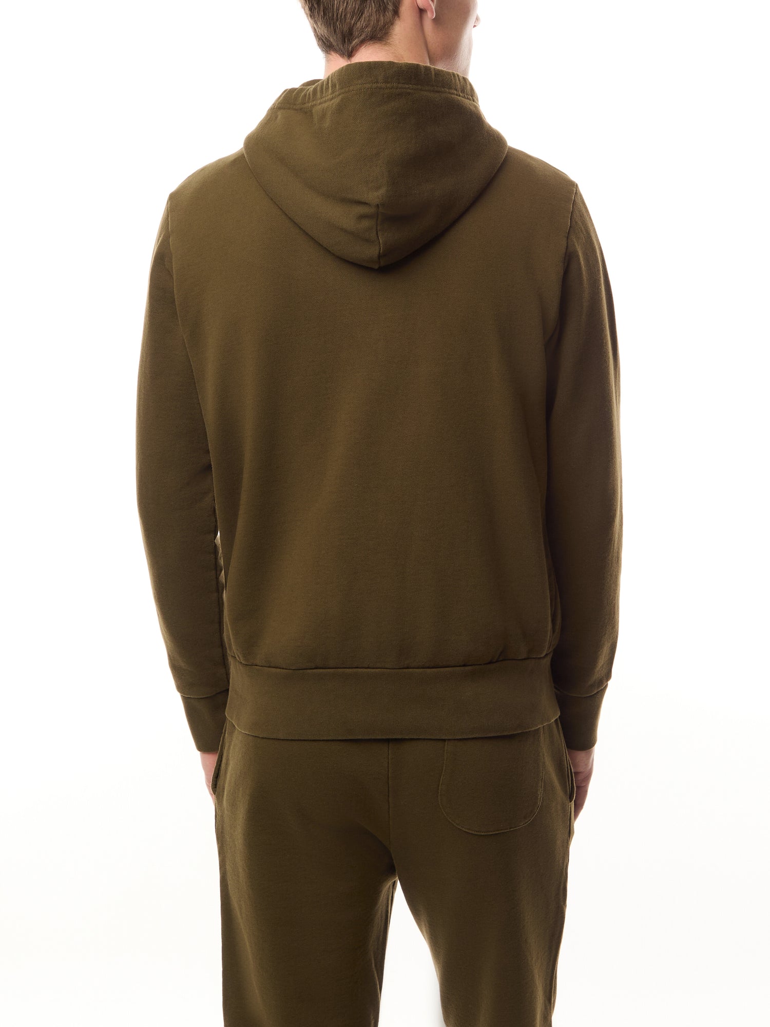 Loopback Fleece Zip Through Hoodie