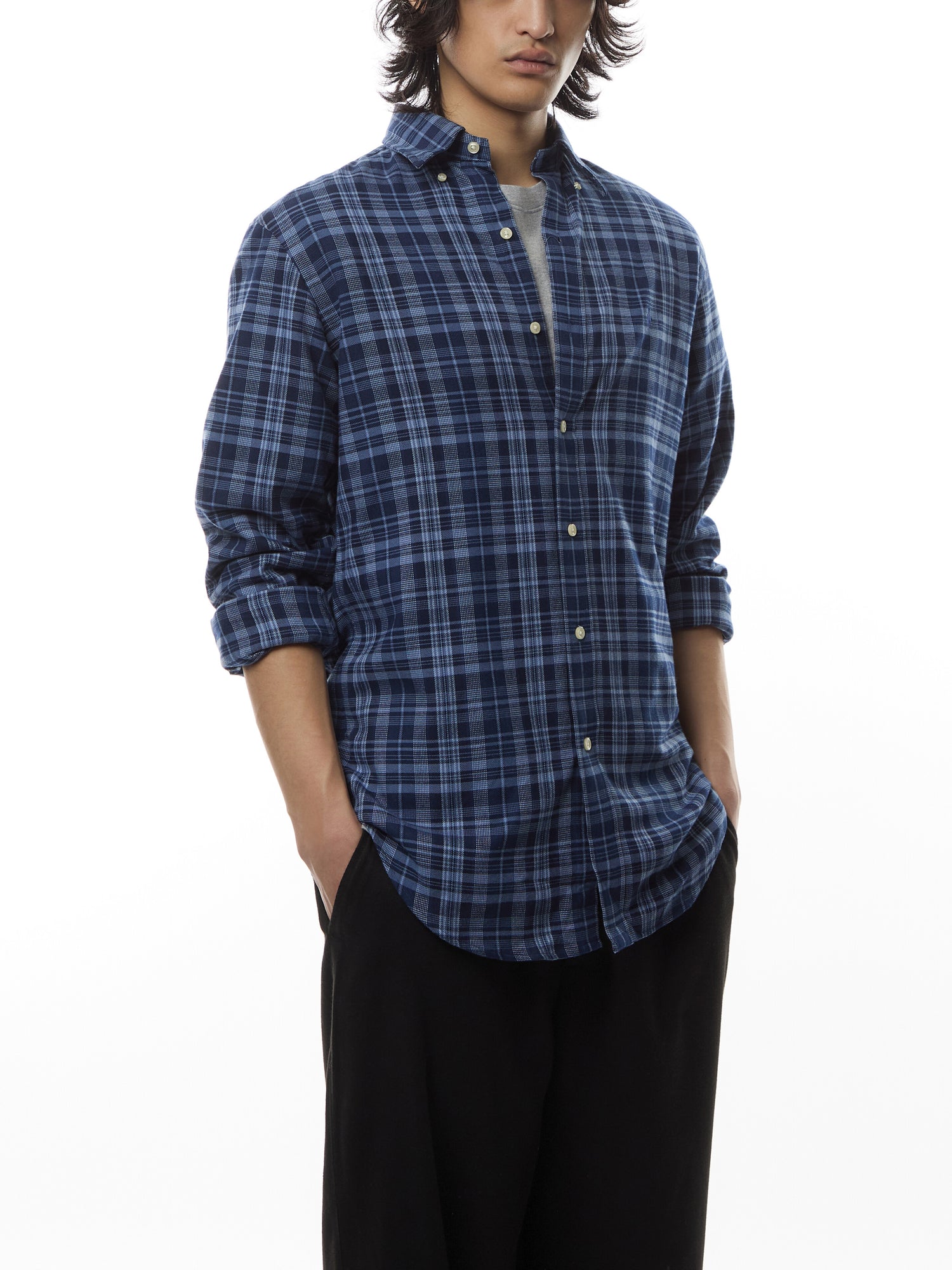 Custom Fit Plaid Performance Twill Shirt