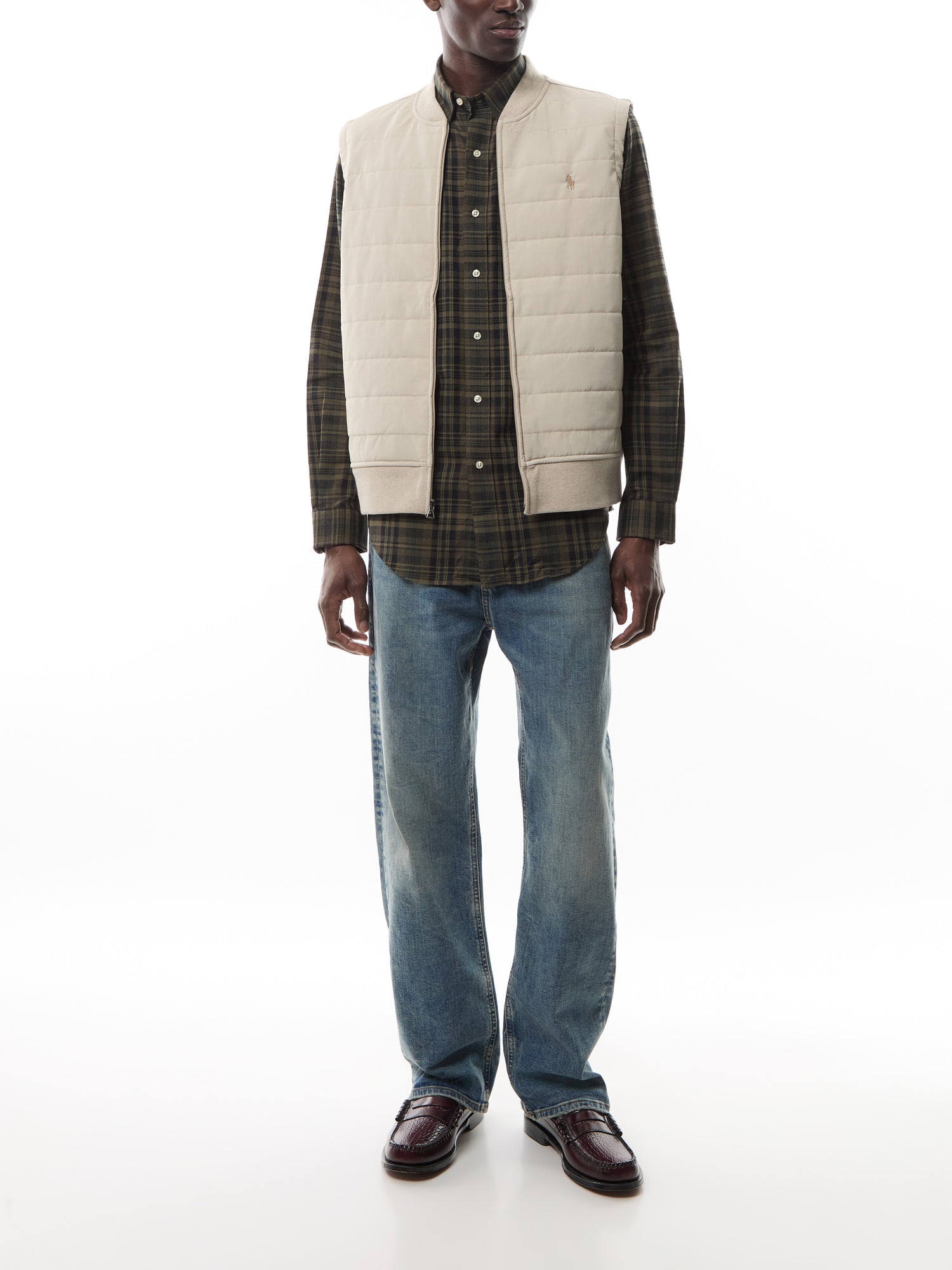 Custom Fit Plaid Performance Twill Shirt