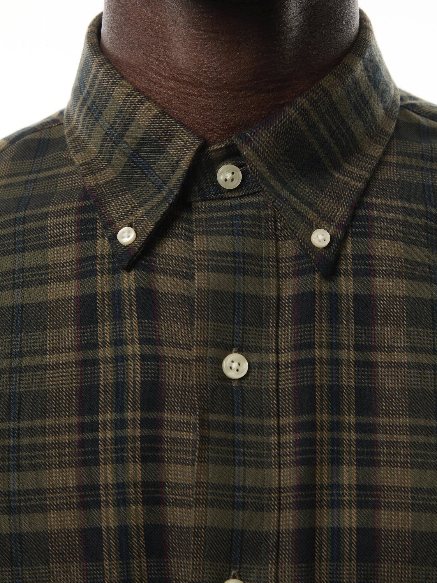 Custom Fit Plaid Performance Twill Shirt