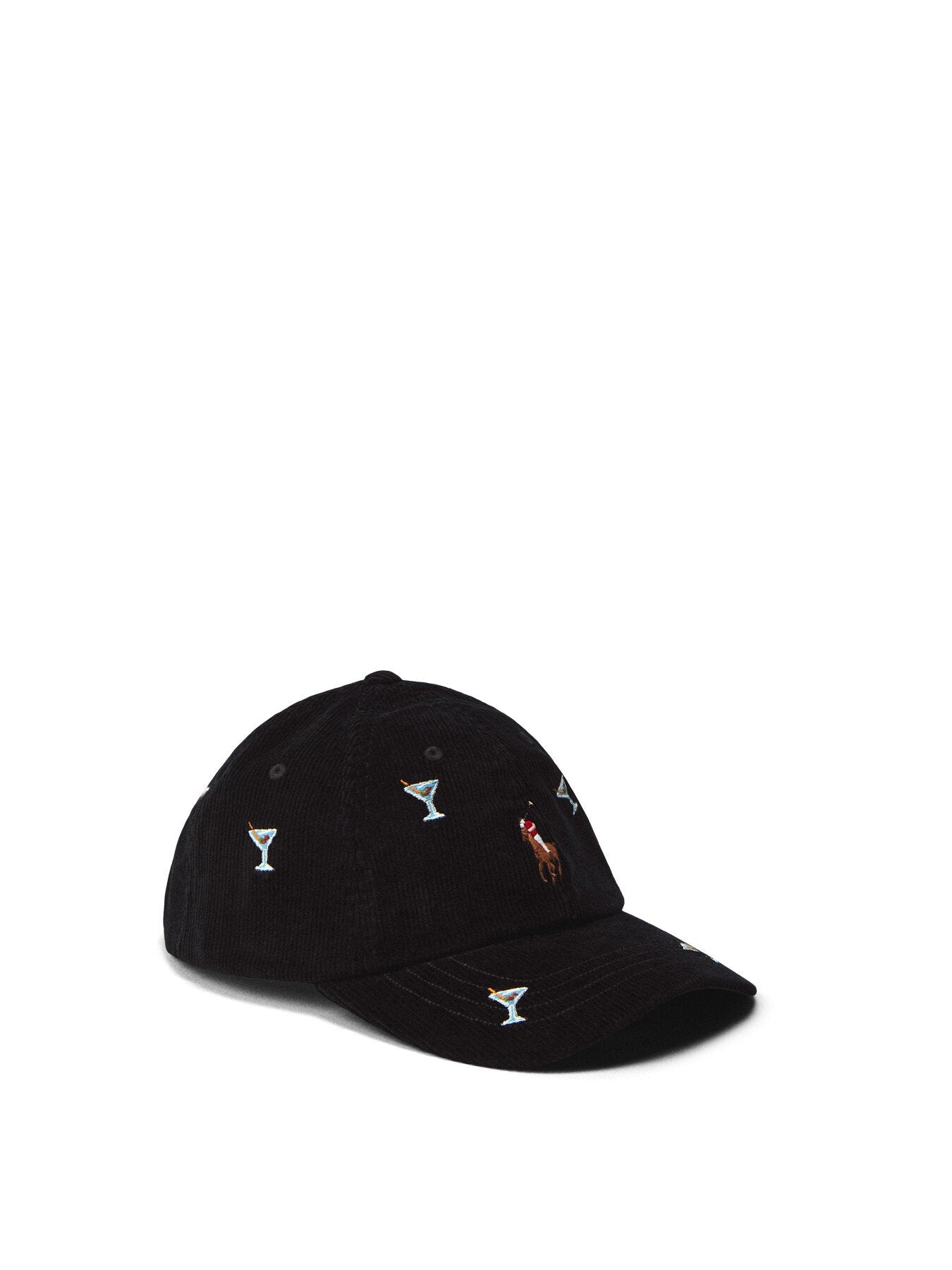 Embroidered Corduroy Ball Cap