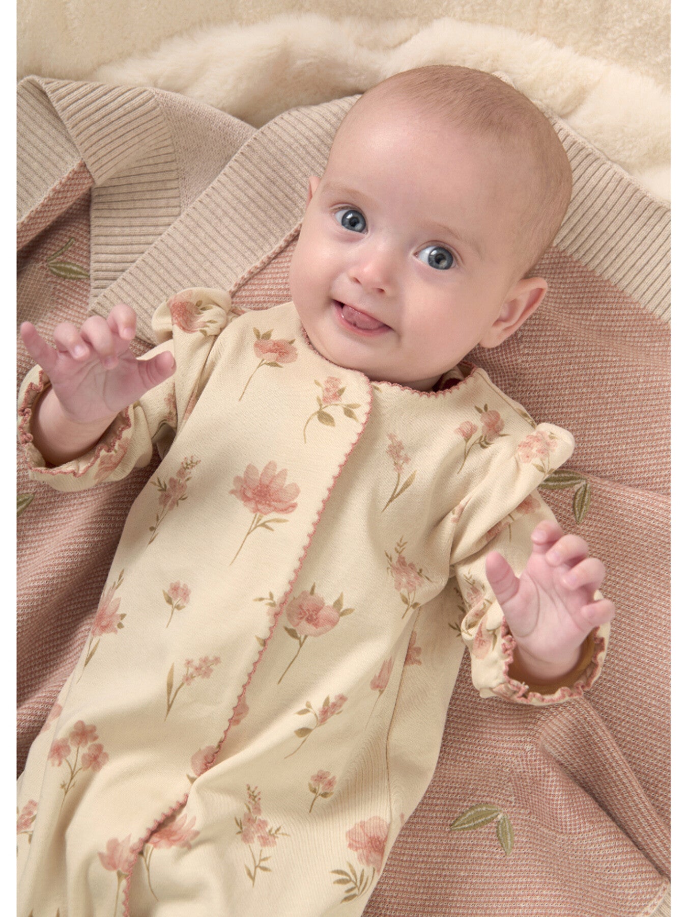 Watercolour Floral Zip All In One
