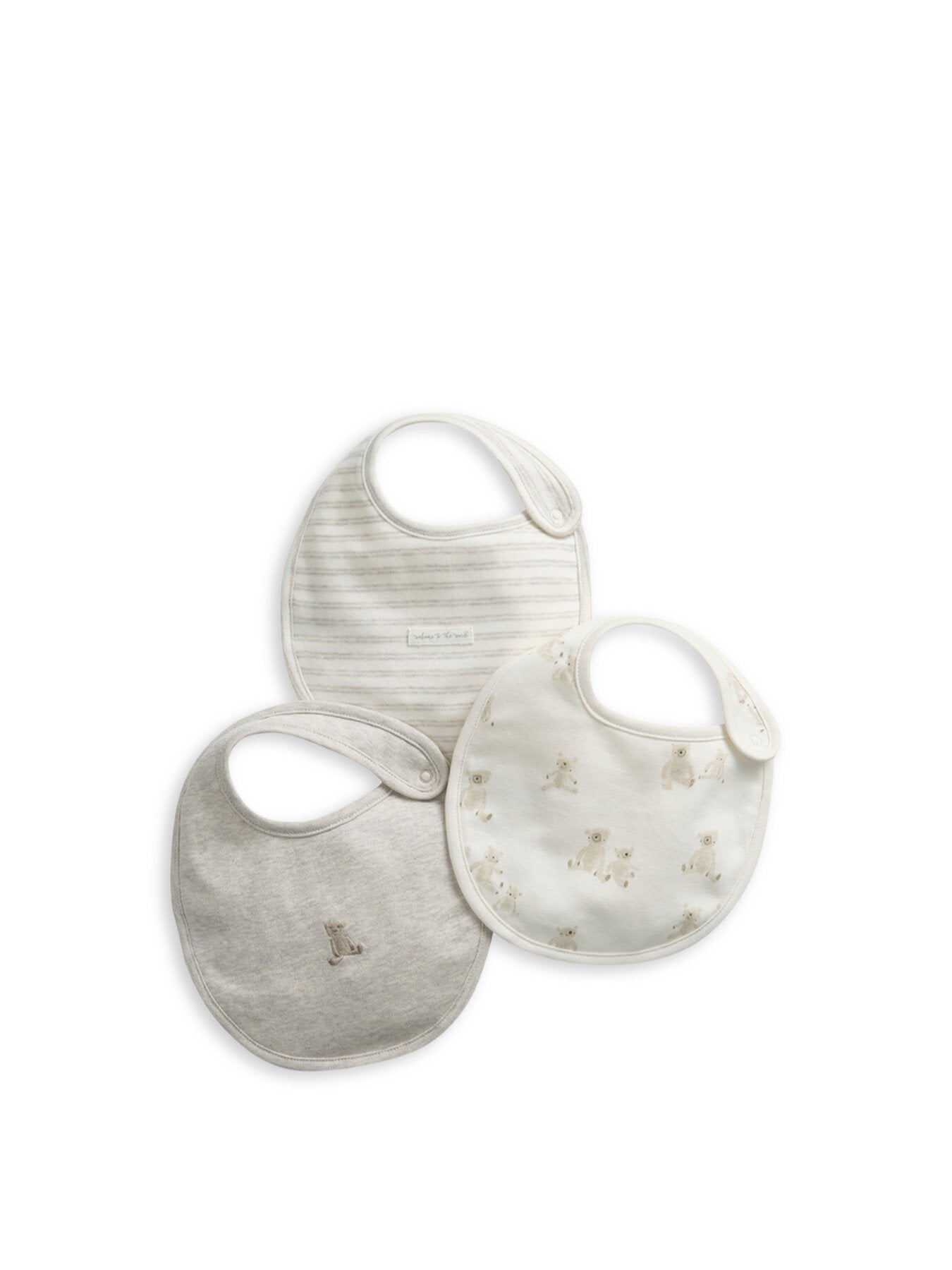 Teddy Bear Bibs 3 Pack