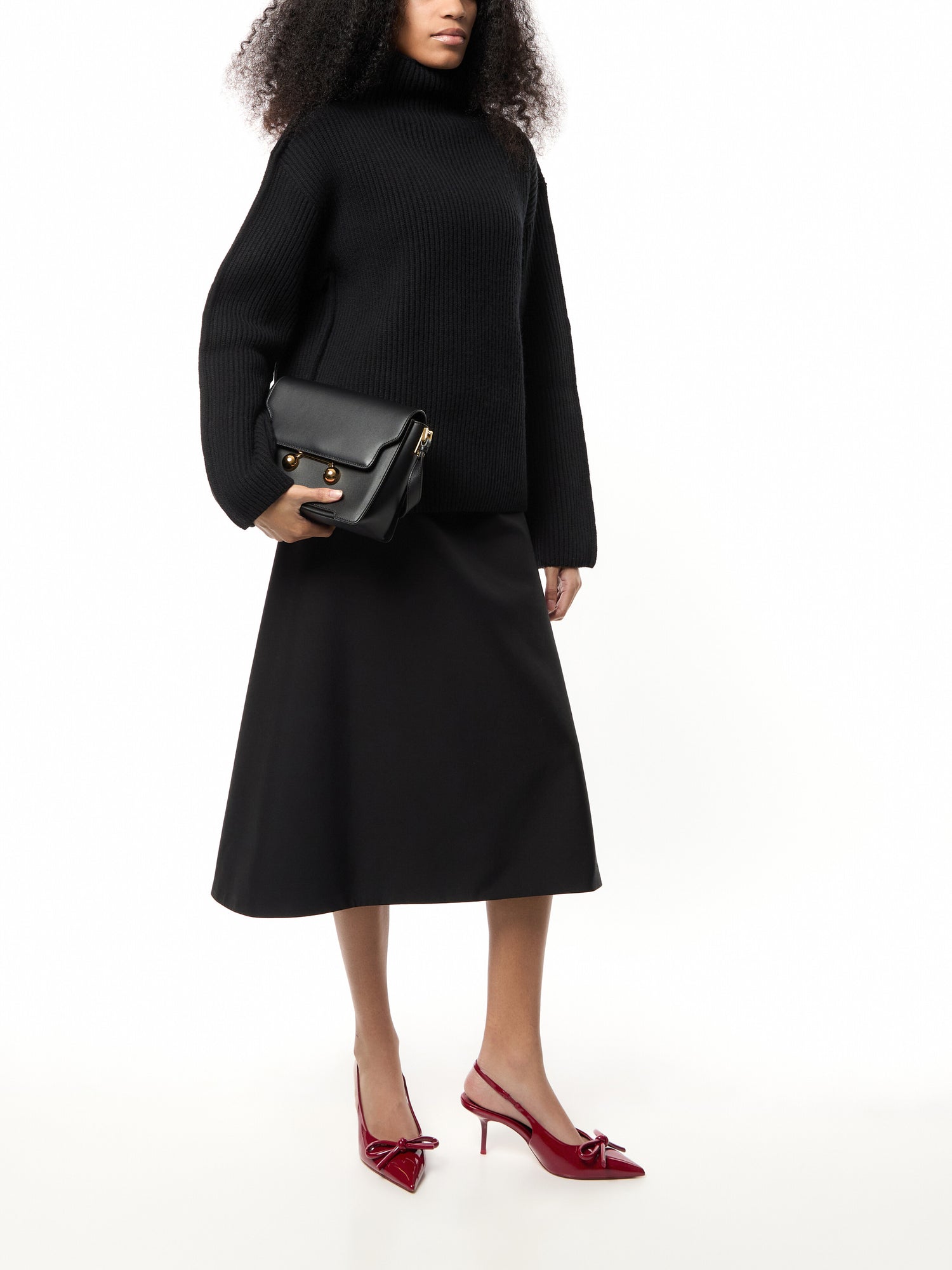 Flare Midi Skirt