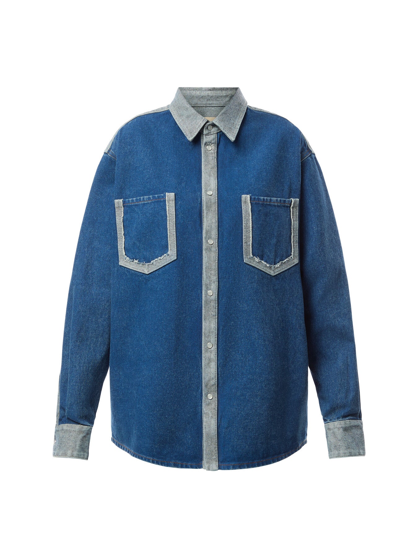 Colourblock Denim Shirt