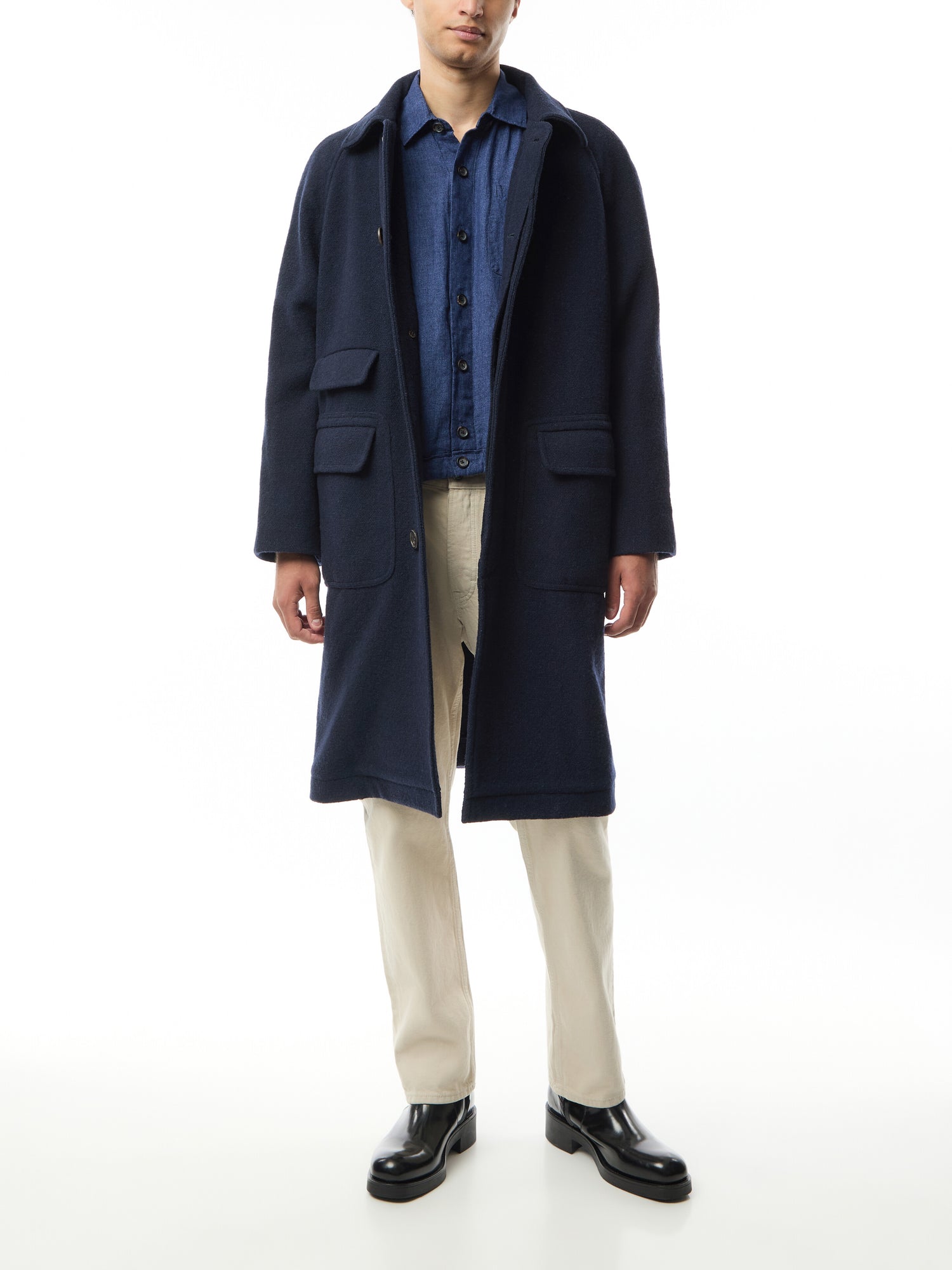 Raglan Wool Coat