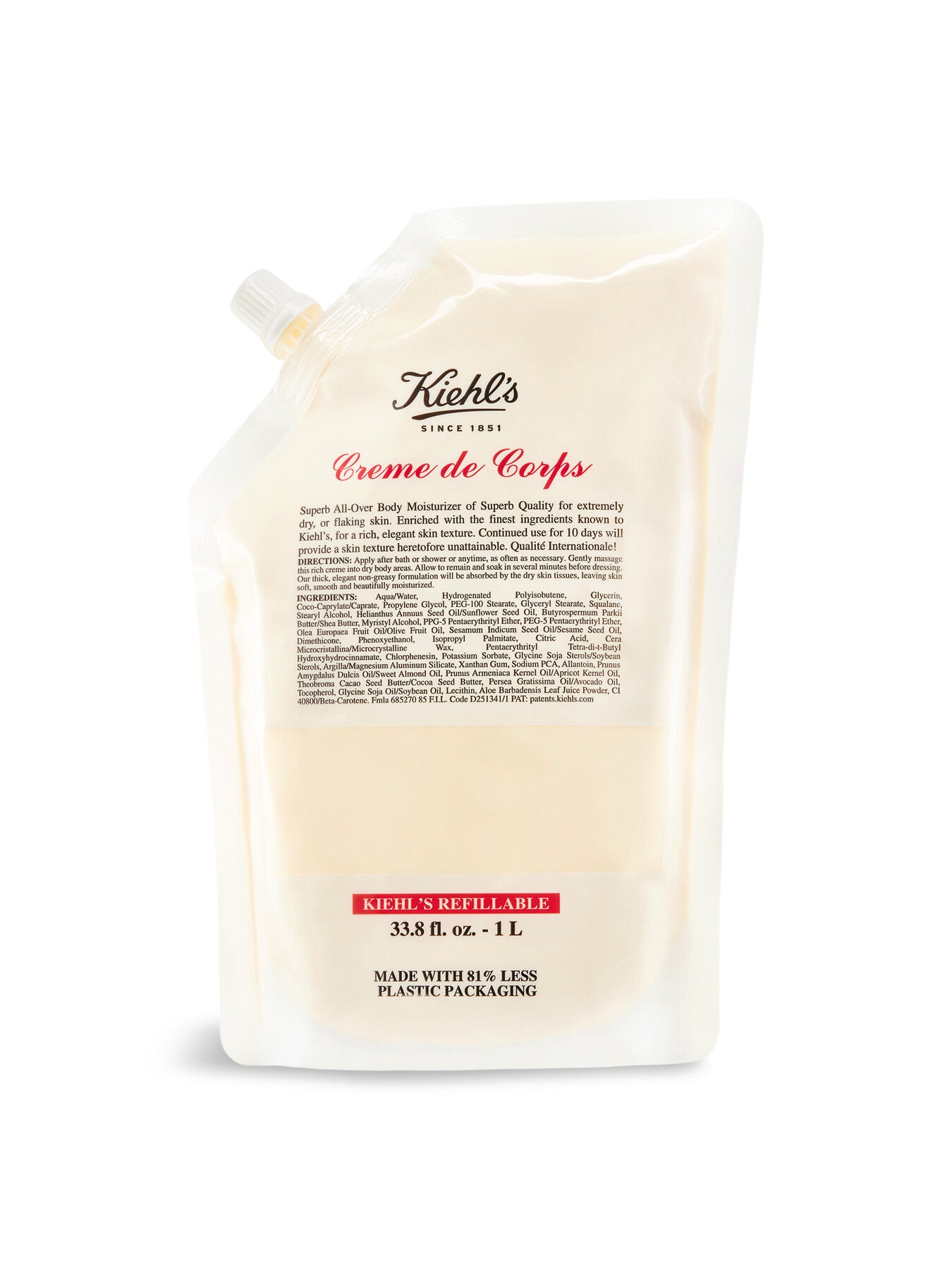 Creme De Corps Refill Pouch 1L
