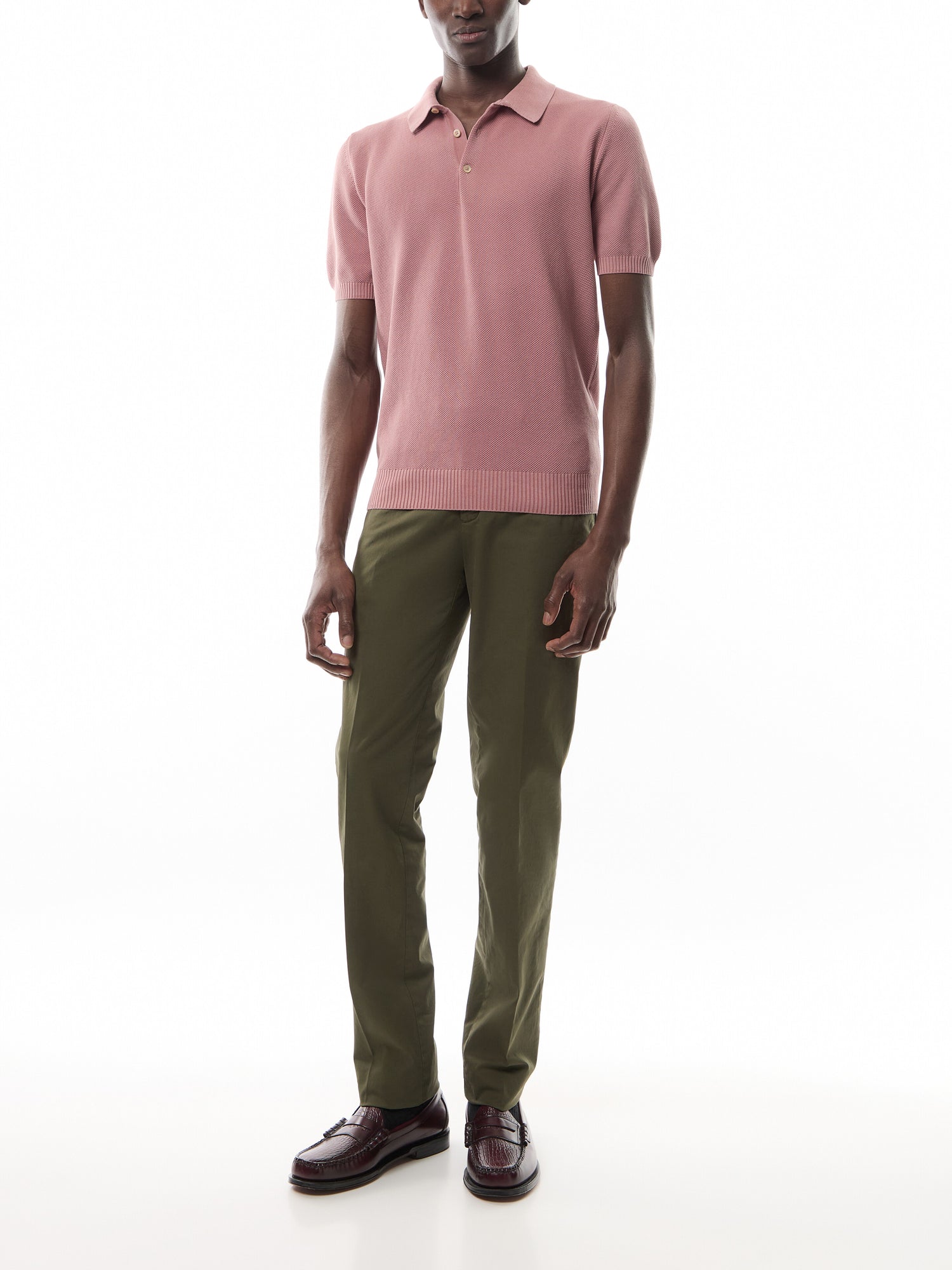 Texture Knitted Polo
