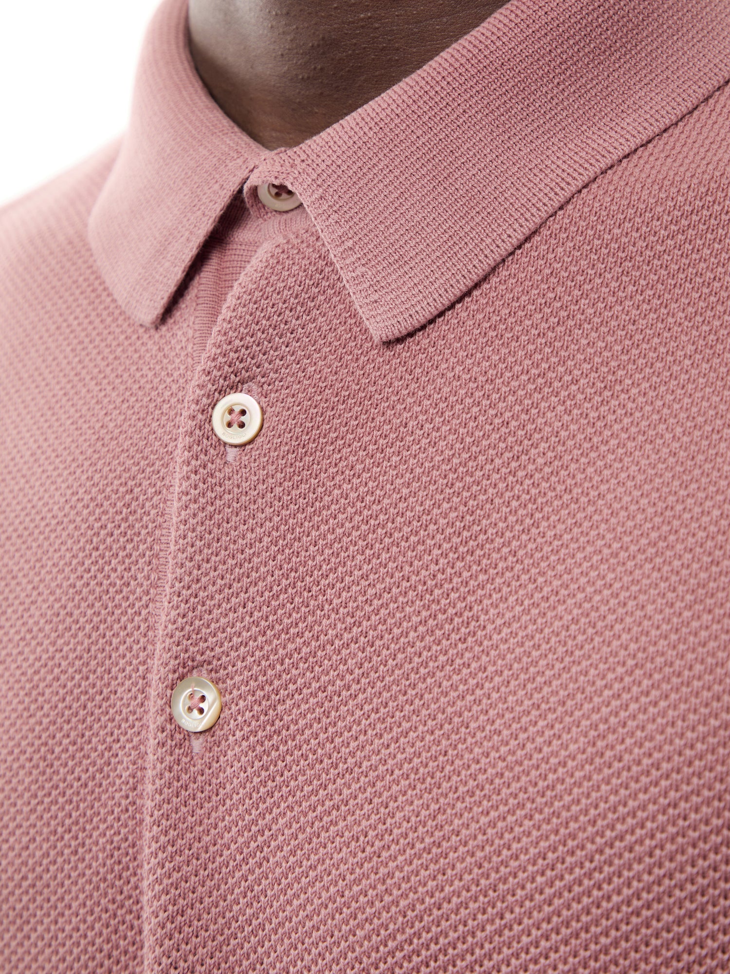 Texture Knitted Polo