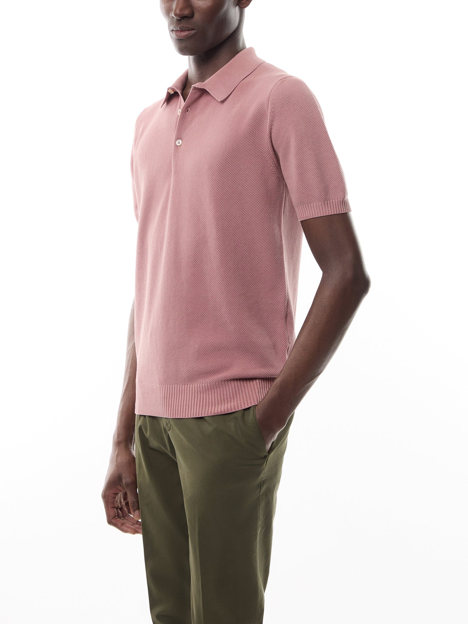 Texture Knitted Polo